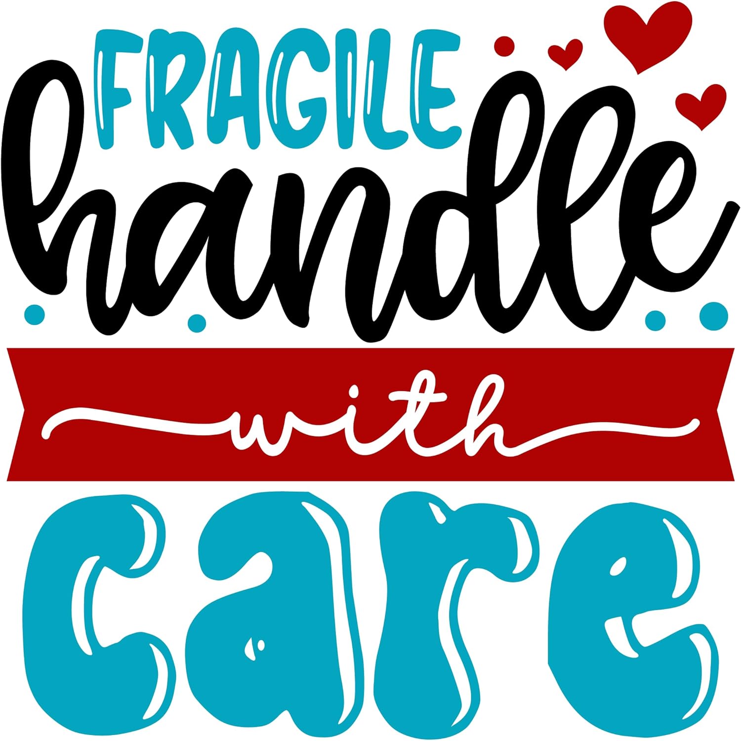 Inspirational Quote Fragile Handle with Care Motivational Sticker Vinyl Decal Motivation Stickers- 5" Vinyl Sticker Waterproof