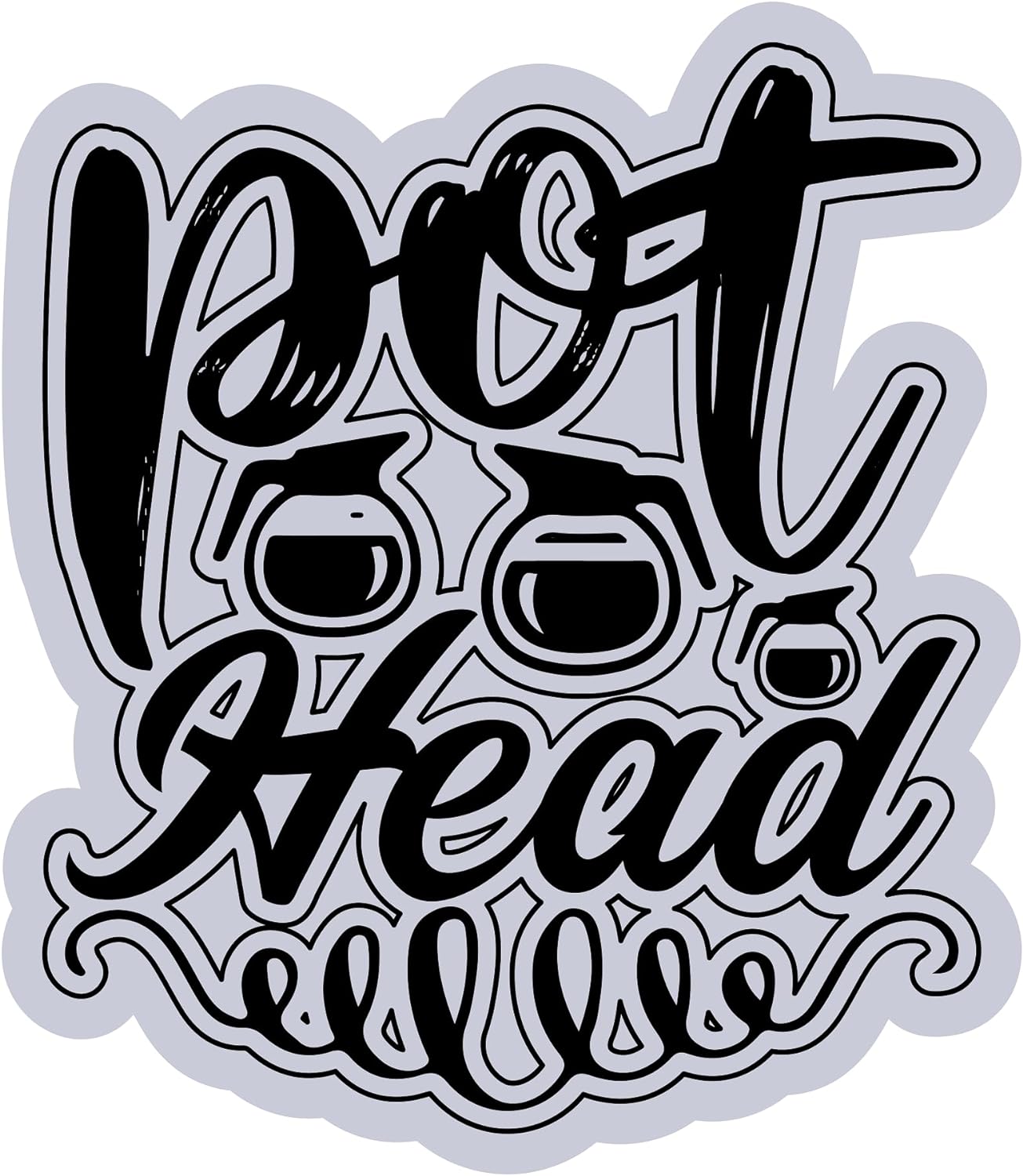 Inspirational Quote "Pot Head" Motivational Sticker Vinyl Decal Motivation Stickers- 5" Vinyl Sticker Waterproof