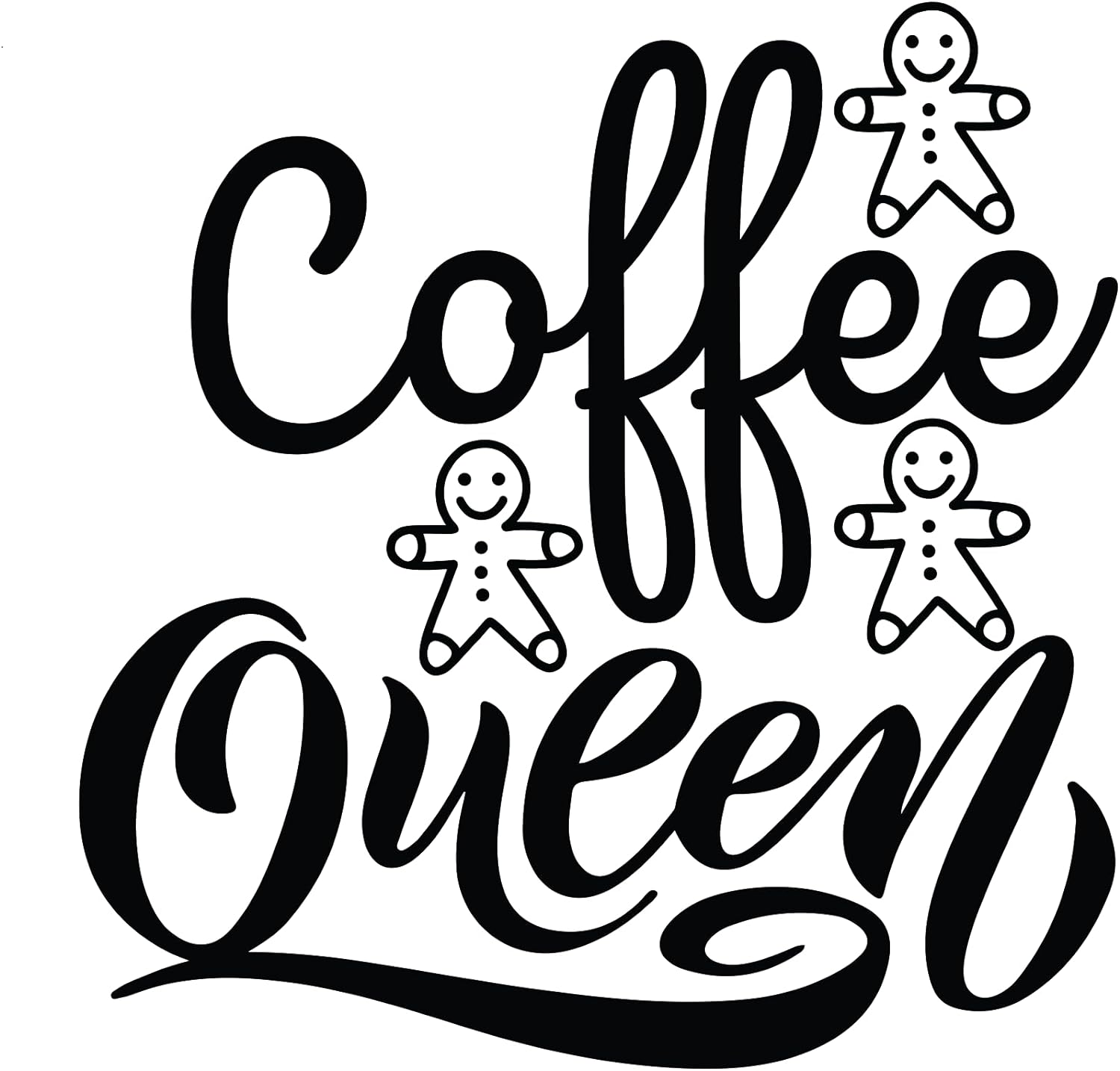 Inspirational Quote "Coffee Queen" Motivational Sticker Vinyl Decal Motivation Stickers- 5" Vinyl Sticker Waterproof