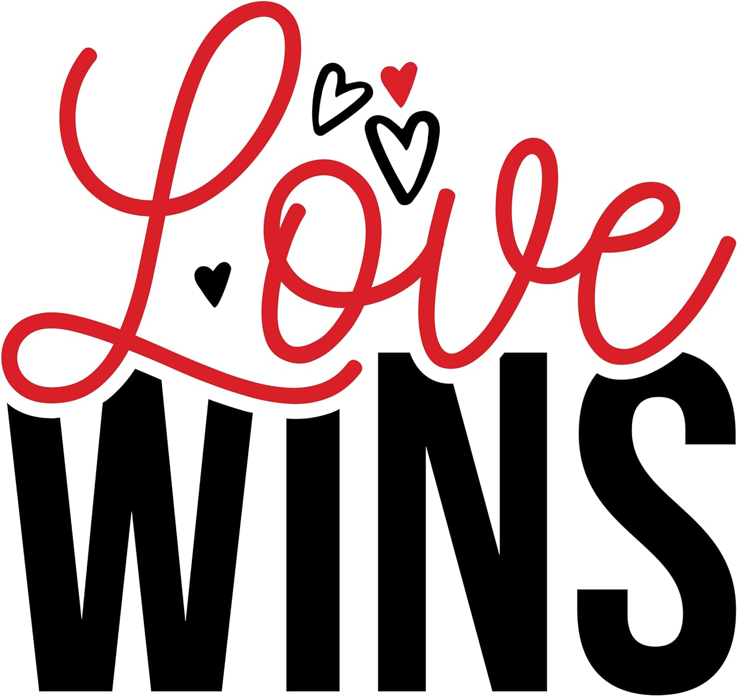 Inspirational Quote Love Wins Motivational Sticker Vinyl Decal Motivation Stickers- 5" Vinyl Sticker Waterproof