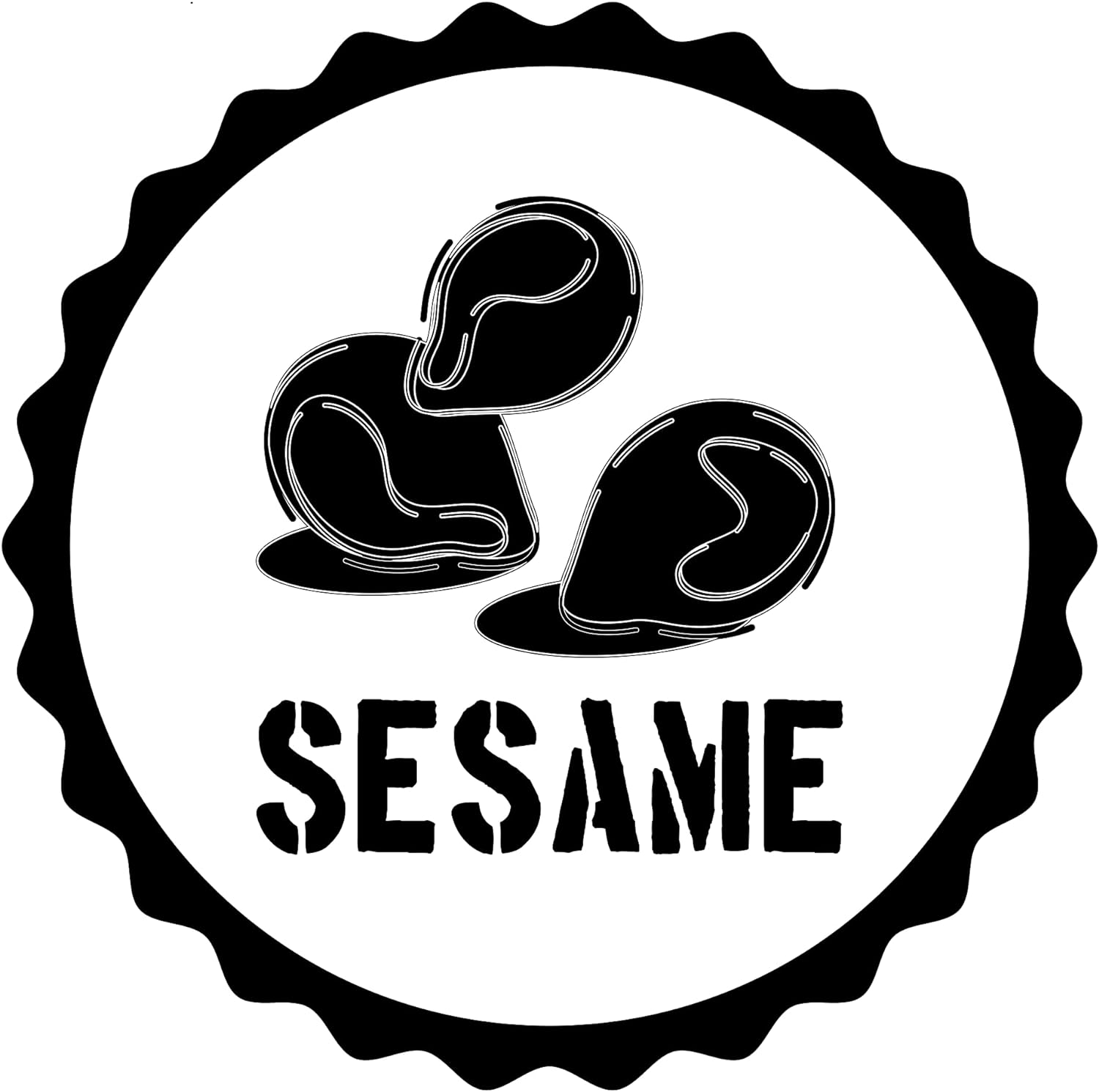 Inspirational Quote Sesame - Motivational Sticker Vinyl Decal, Motivation Stickers- 5" Vinyl Sticker Waterproof