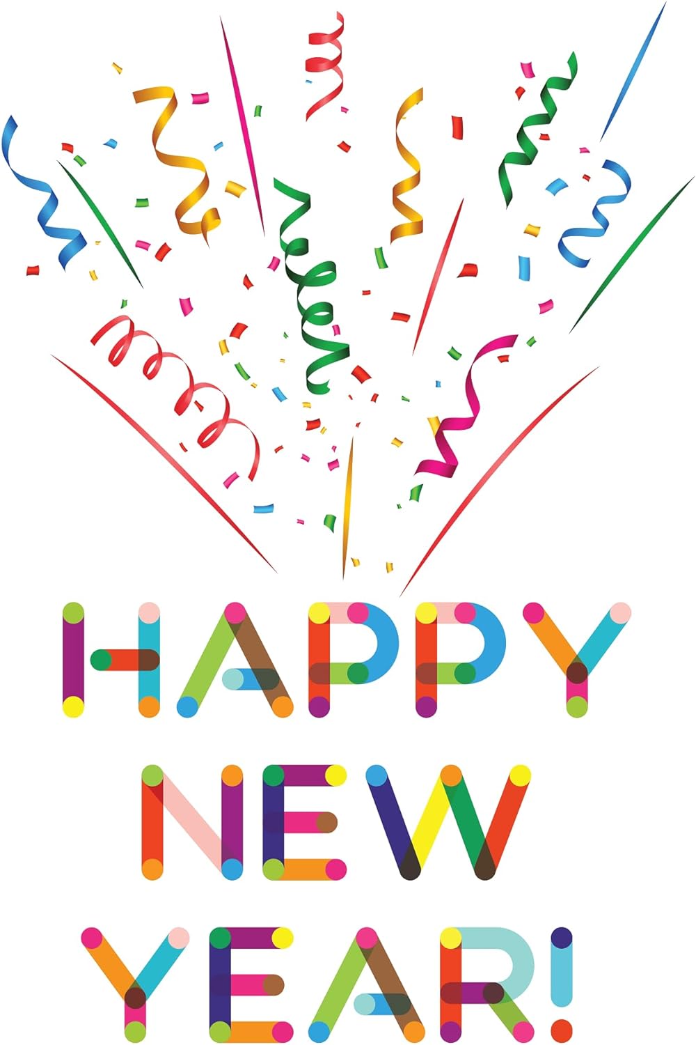 Inspirational Quote Happy New Year! Motivational Sticker Vinyl Decal Motivation Stickers- 5" Vinyl Sticker Waterproof