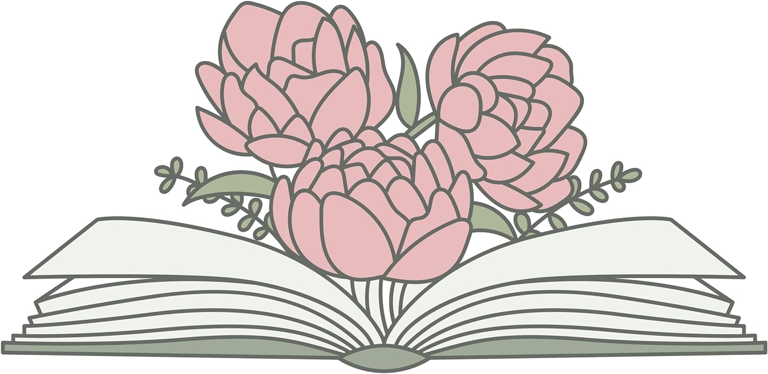 Inspirational Quote Flower Open Book Motivational Sticker Vinyl Decal Motivation Stickers- 5" Vinyl Sticker Waterproof