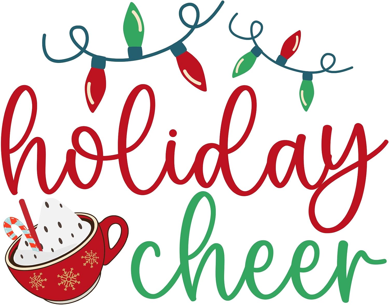 Inspirational Quote Holiday Cheer Sticker Motivational Sticker Vinyl Decal Motivation Stickers- 5" Vinyl Sticker Waterproof