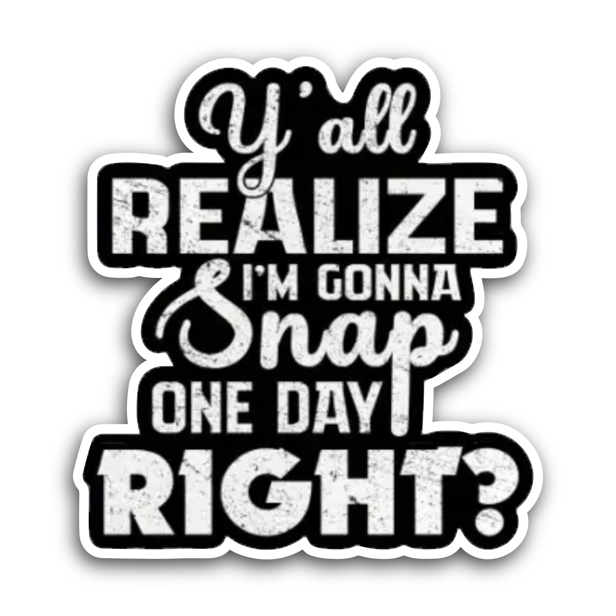 2 (Pieces) 3" and 5" Coffee & Christmas Movies Sticker, Waterproof Vinyl Decals for Many Purpose Lik
