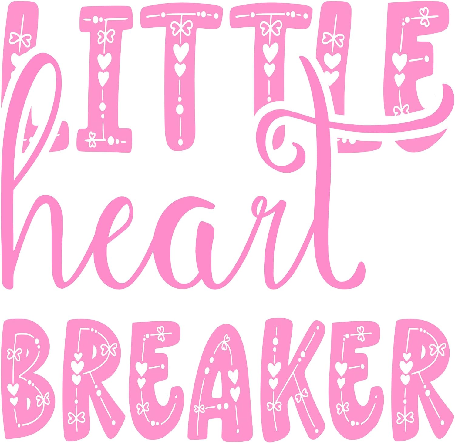 Inspirational Quote Litttle Heart Breaker Motivational Sticker Vinyl Decal Motivation Stickers- 5" Vinyl Sticker Waterproof