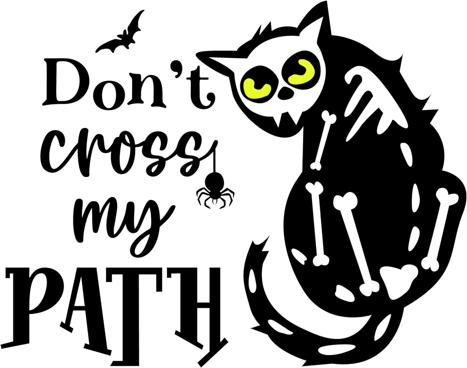 Inspirational Quote Dont Cross My Path Motivational Sticker Vinyl Decal Motivation Stickers- 5" Vinyl Sticker Waterproof