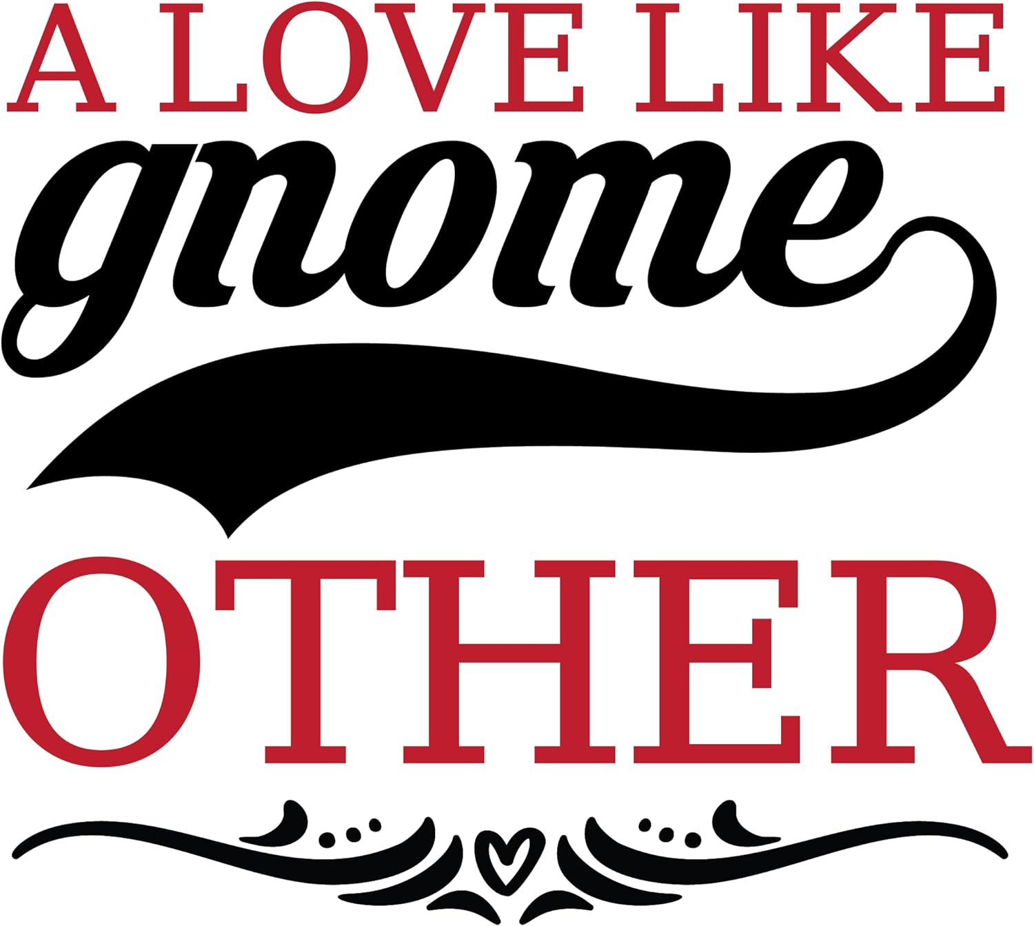 Inspirational Quote A Love Like Gnome Other Motivational Sticker Vinyl Decal Motivation Stickers- 5" Vinyl Sticker Waterproof