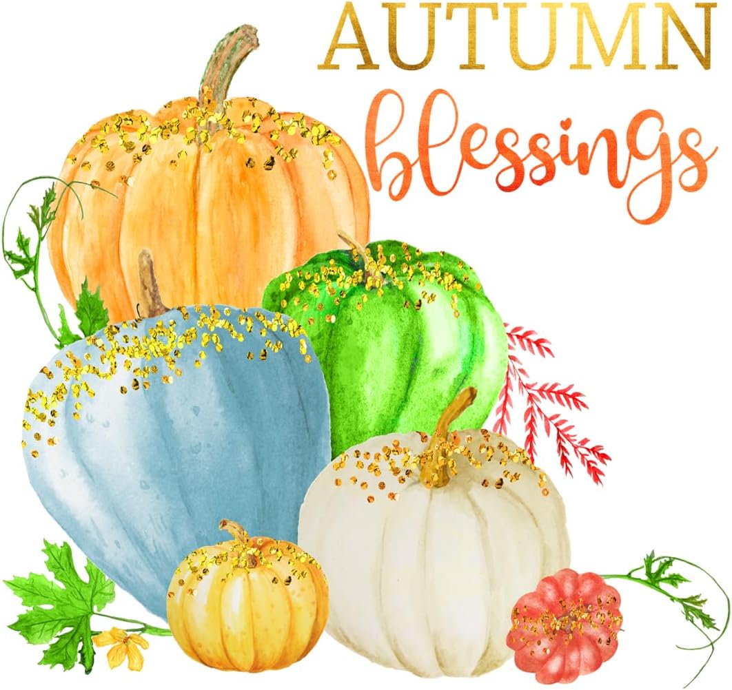 Inspirational Quote Autumn Blessings Motivational Sticker Vinyl Decal Motivation Stickers- 5" Vinyl Sticker Waterproof