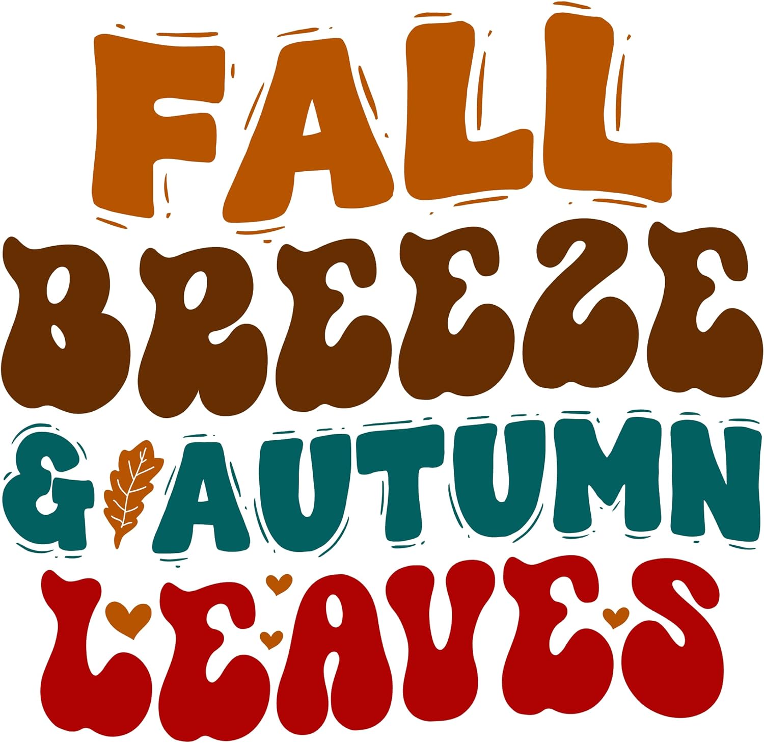 Inspirational Quote Fall Breeze & Autumn Leaves Motivational Sticker Vinyl Decal Motivation Stickers- 5" Vinyl Sticker Waterproof