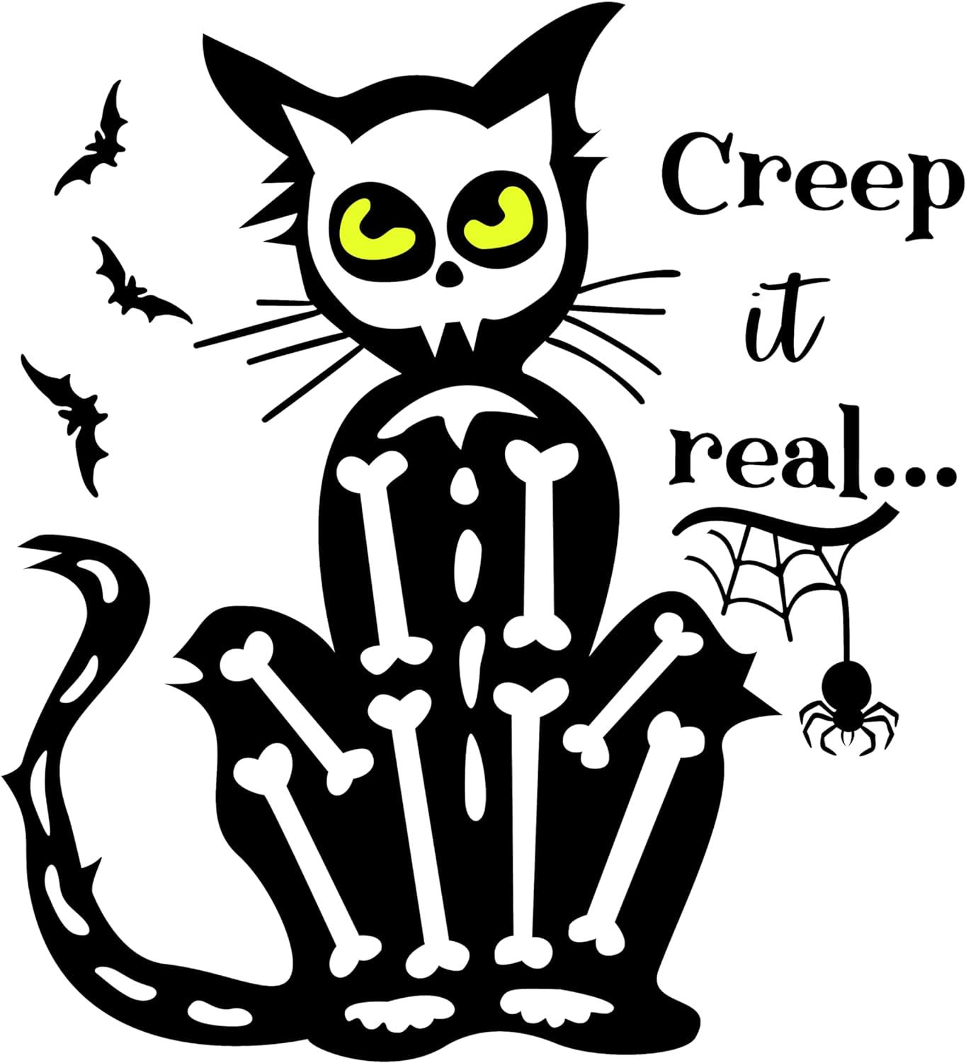 Inspirational Quote Creep It Real Motivational Sticker Vinyl Decal Motivation Stickers- 5" Vinyl Sticker Waterproof