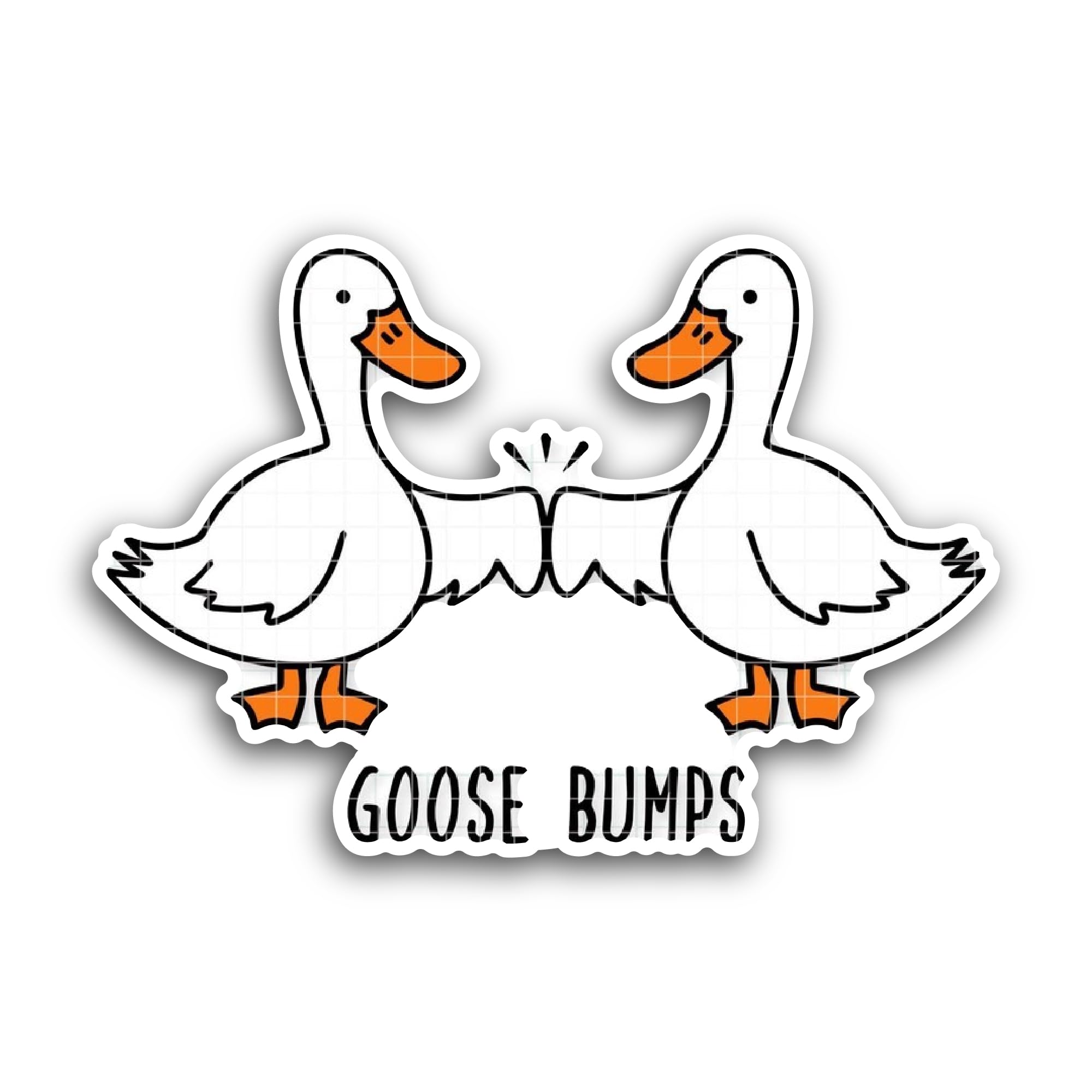 2 (Pieces) 3" and 5" Goose Bumps Sticker, Waterproof Vinyl Decals for Many Purpose Like Cars, Trucks