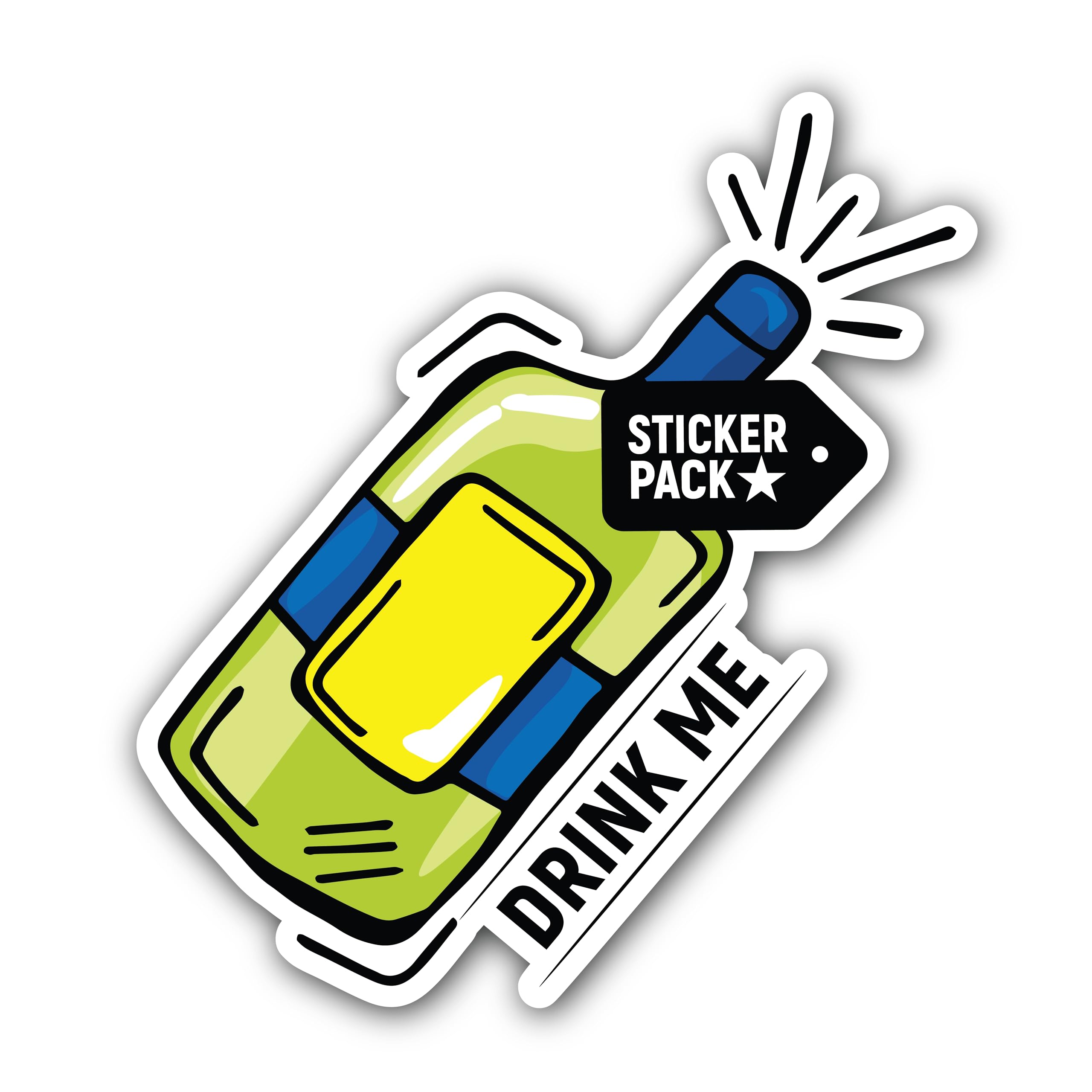 2 (Pieces) 3" and 5" Alien Forest City of Spires Sticker, Waterproof Vinyl Decals for Many Purpose L