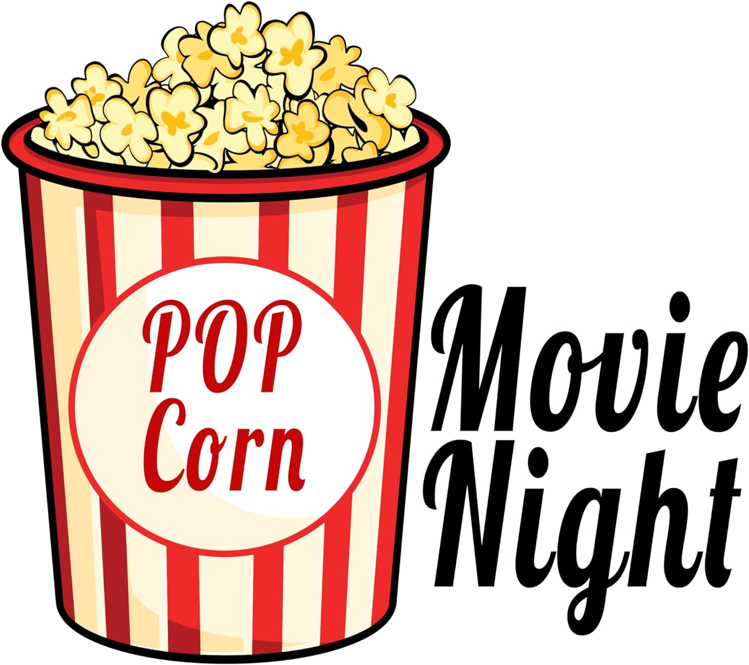 Inspirational Quote Movie Night Motivational Sticker Vinyl Decal Motivation Stickers- 5" Vinyl Sticker Waterproof