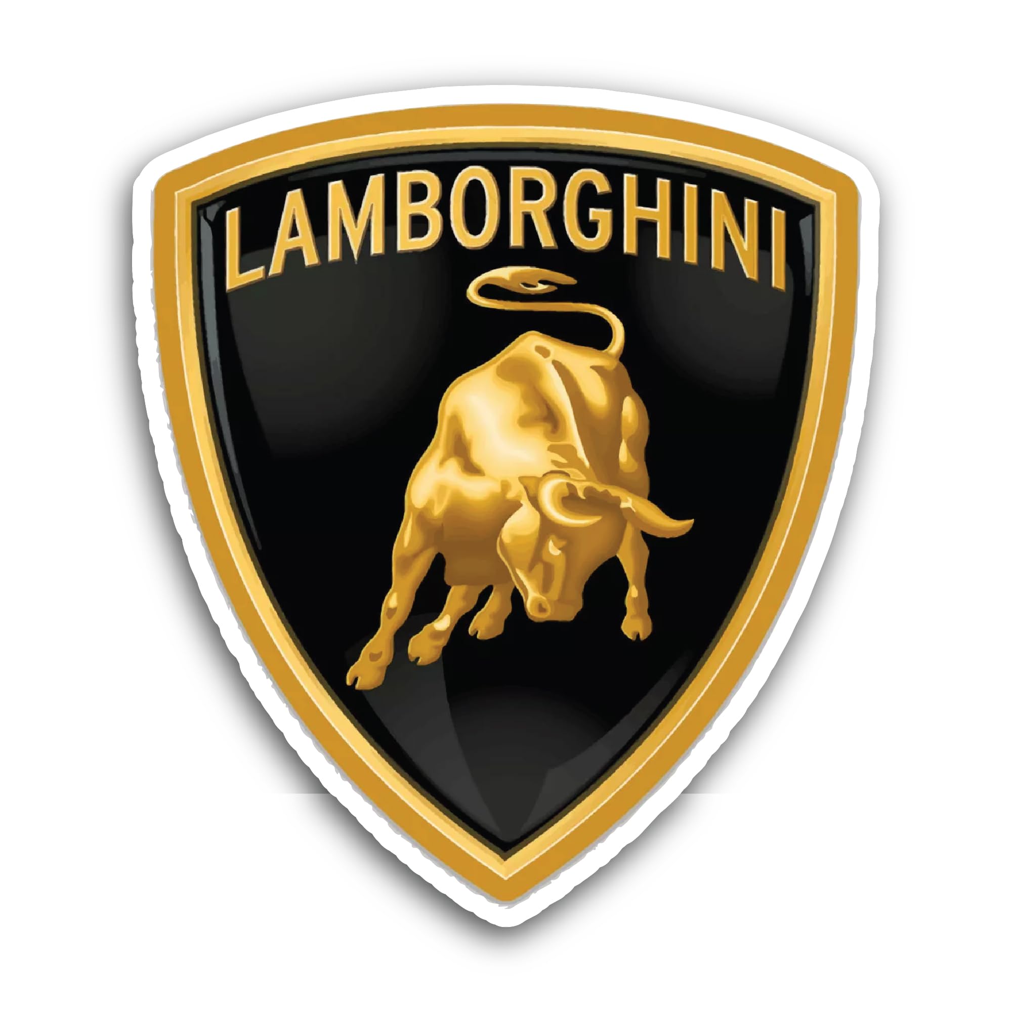 2 (Pieces) 3" and 5" Super Car Sticker, Waterproof Vinyl Decals for Many Purpose Like Cars, Trucks,