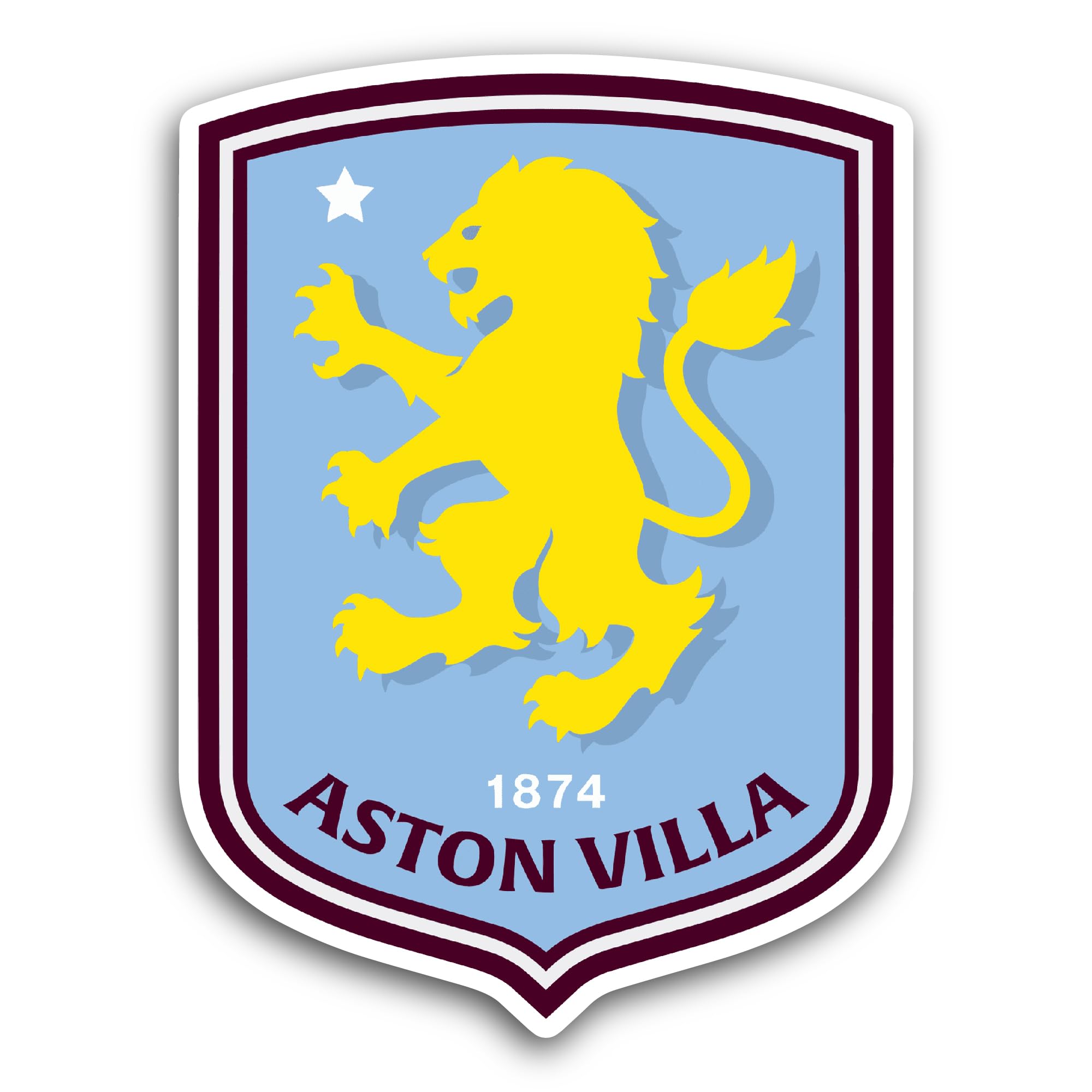 2 (Pieces) 3" and 5" Ast0n Villa Sticker, Waterproof Vinyl Decals for Many Purpose Like Cars, Trucks