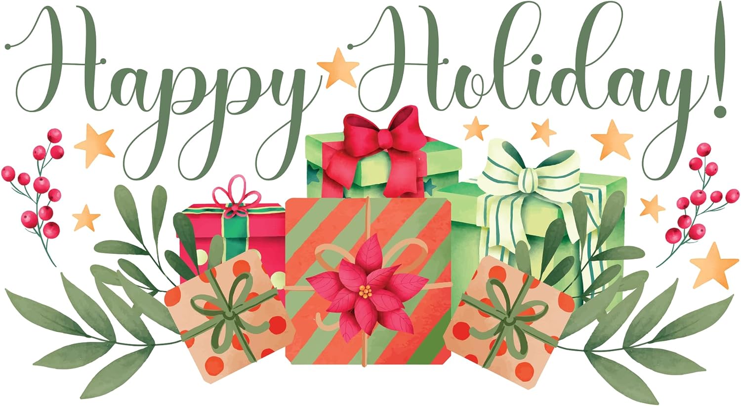 Inspirational Quote Happy Holding Great Gifts Motivational Sticker Vinyl Decal Motivation Stickers- 5" Vinyl Sticker Waterproof