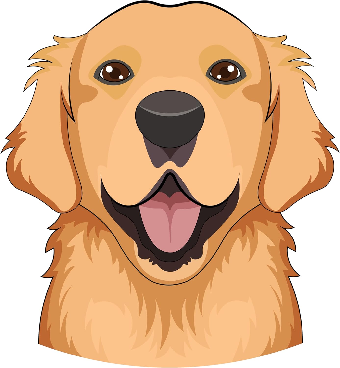 Inspirational Quote "Golden Retriever Sticker" Motivational Sticker Vinyl Decal Motivation Stickers- 5" Vinyl Sticker Waterproof