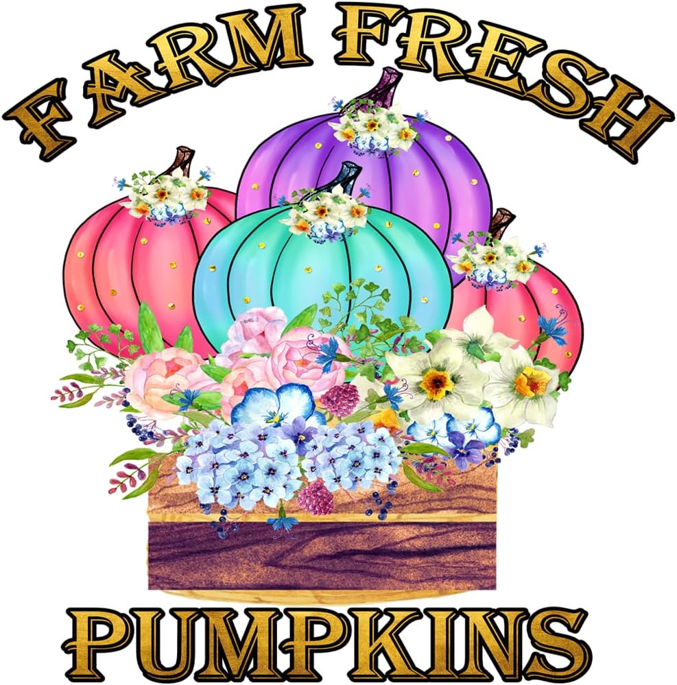 Inspirational Quote Farm Fresh Pumpkins Motivational Sticker Vinyl Decal Motivation Stickers- 5" Vinyl Sticker Waterproof