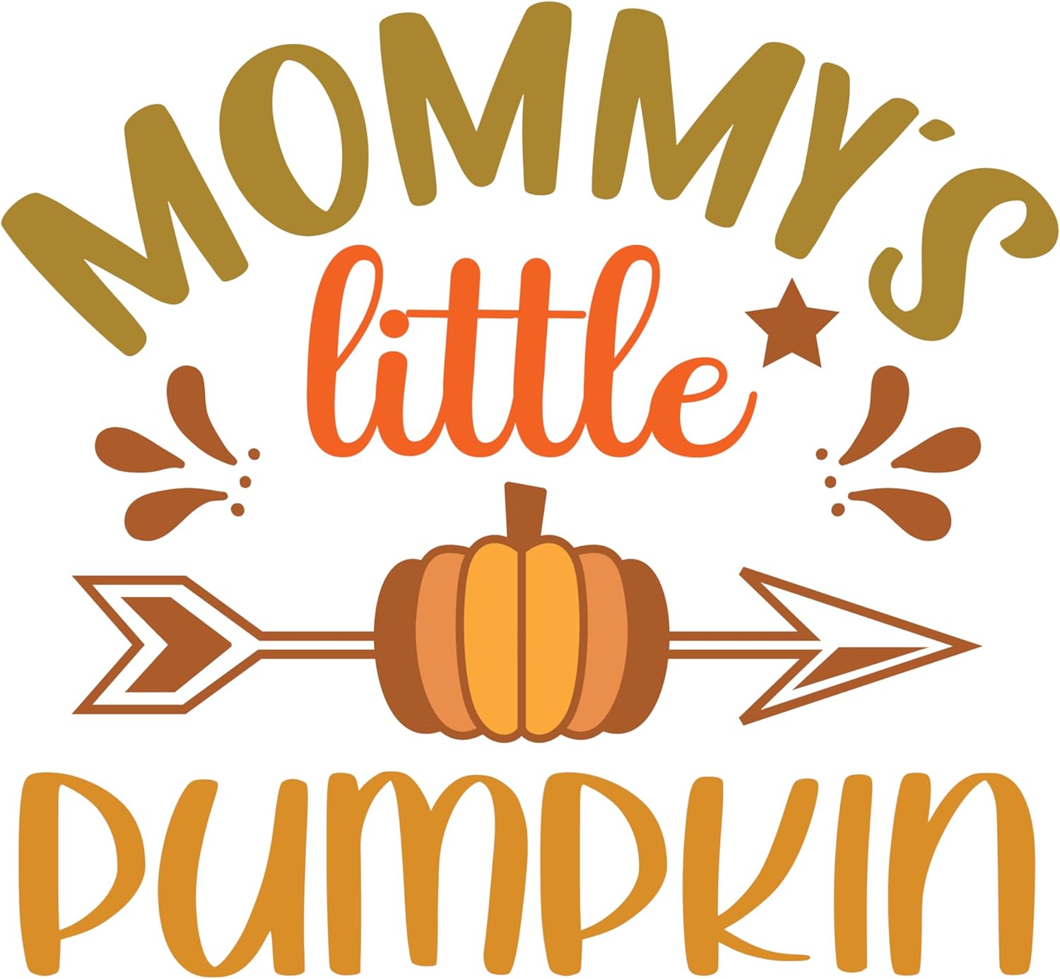 Inspirational Quote Mommy's Little Pumpkin Motivational Sticker Vinyl Decal Motivation Stickers- 5" Vinyl Sticker Waterproof