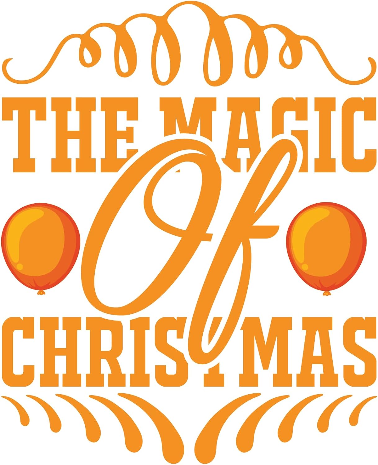 Inspirational Quote The Magic of Christmas Motivational Sticker Vinyl Decal Motivation Stickers- 5" Vinyl Sticker Waterproof