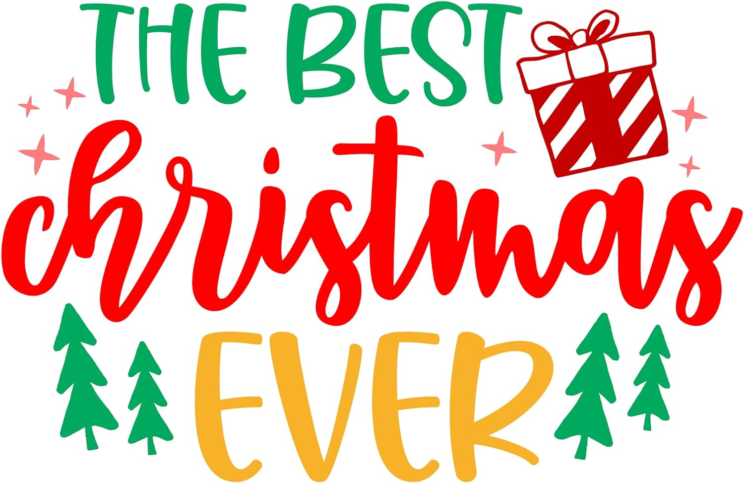 Inspirational Quote The Best Gift Christmas Ever Motivational Sticker Vinyl Decal Motivation Stickers- 5" Vinyl Sticker Waterproof