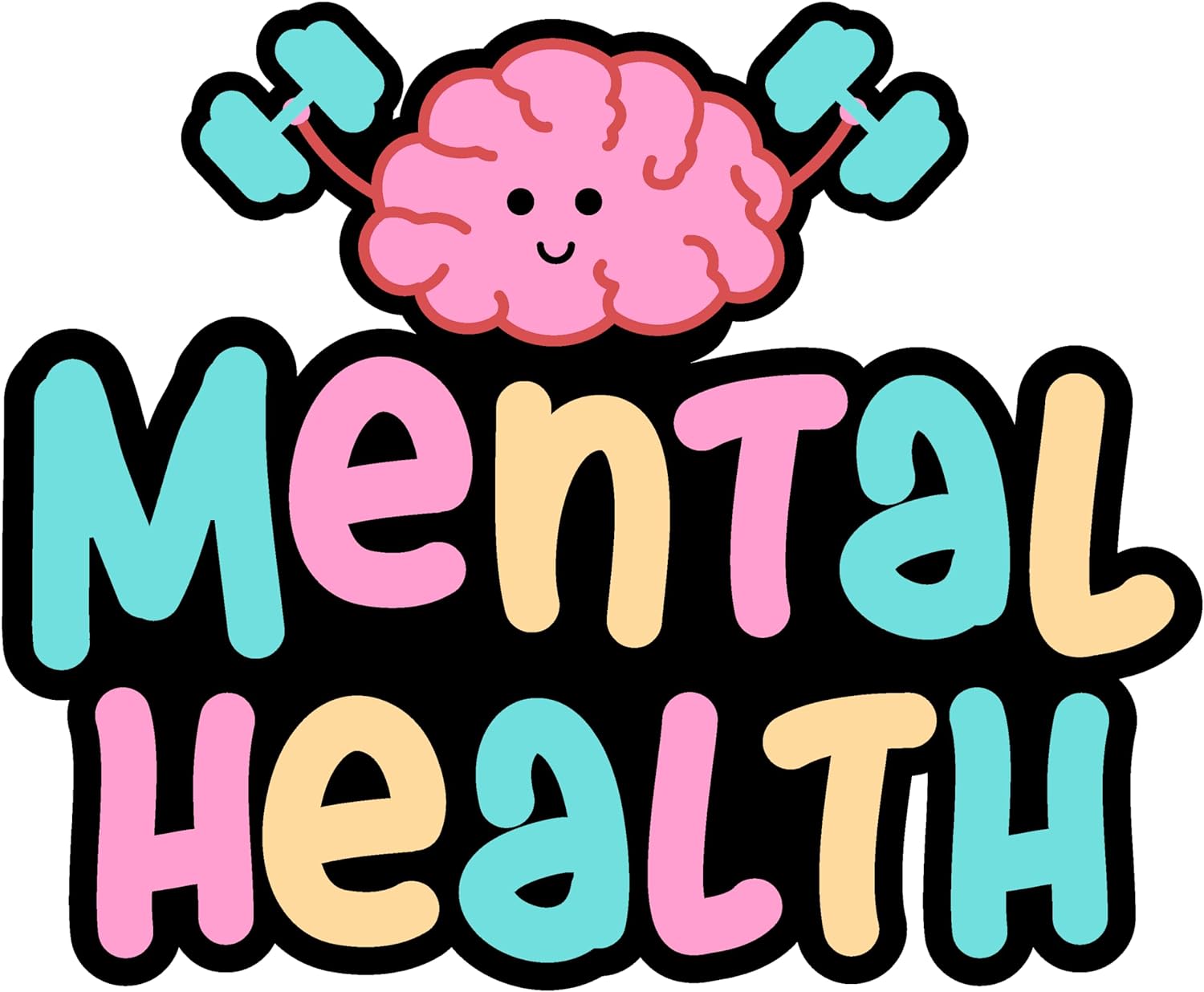 Inspirational Quote "Mental Health quate" Motivational Sticker Vinyl Decal Motivation Stickers- 5" Vinyl Sticker Waterproof