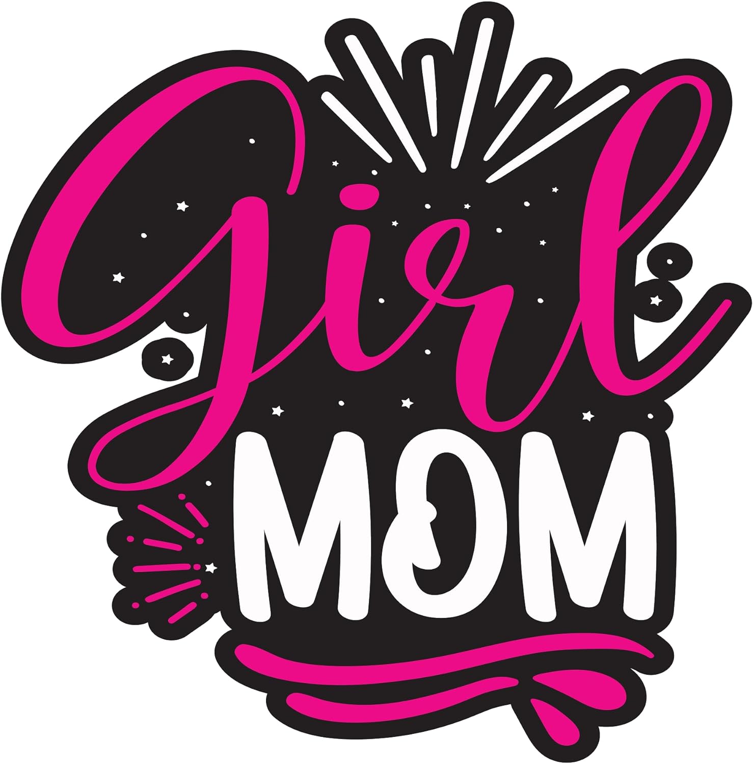 Inspirational Quote "Girl MOM" Motivational Sticker Vinyl Decal Motivation Stickers- 5" Vinyl Sticker Waterproof