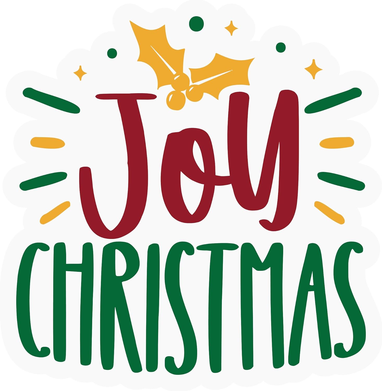 Inspirational Quote Joy Christmas Yellow Seed Motivational Sticker Vinyl Decal Motivation Stickers- 5" Vinyl Sticker Waterproof