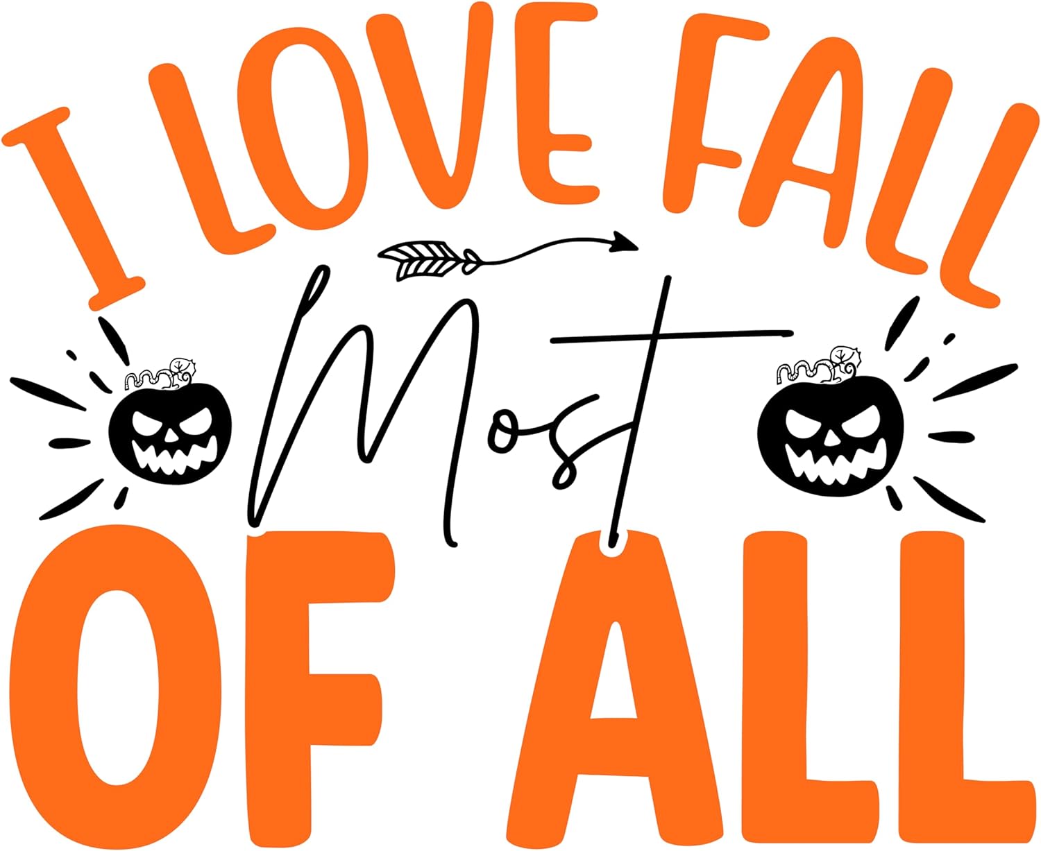 Inspirational Quote I Love Fall Most Of All Great Gift Motivational Sticker Vinyl Decal Motivation Stickers- 5" Vinyl Sticker Waterproof
