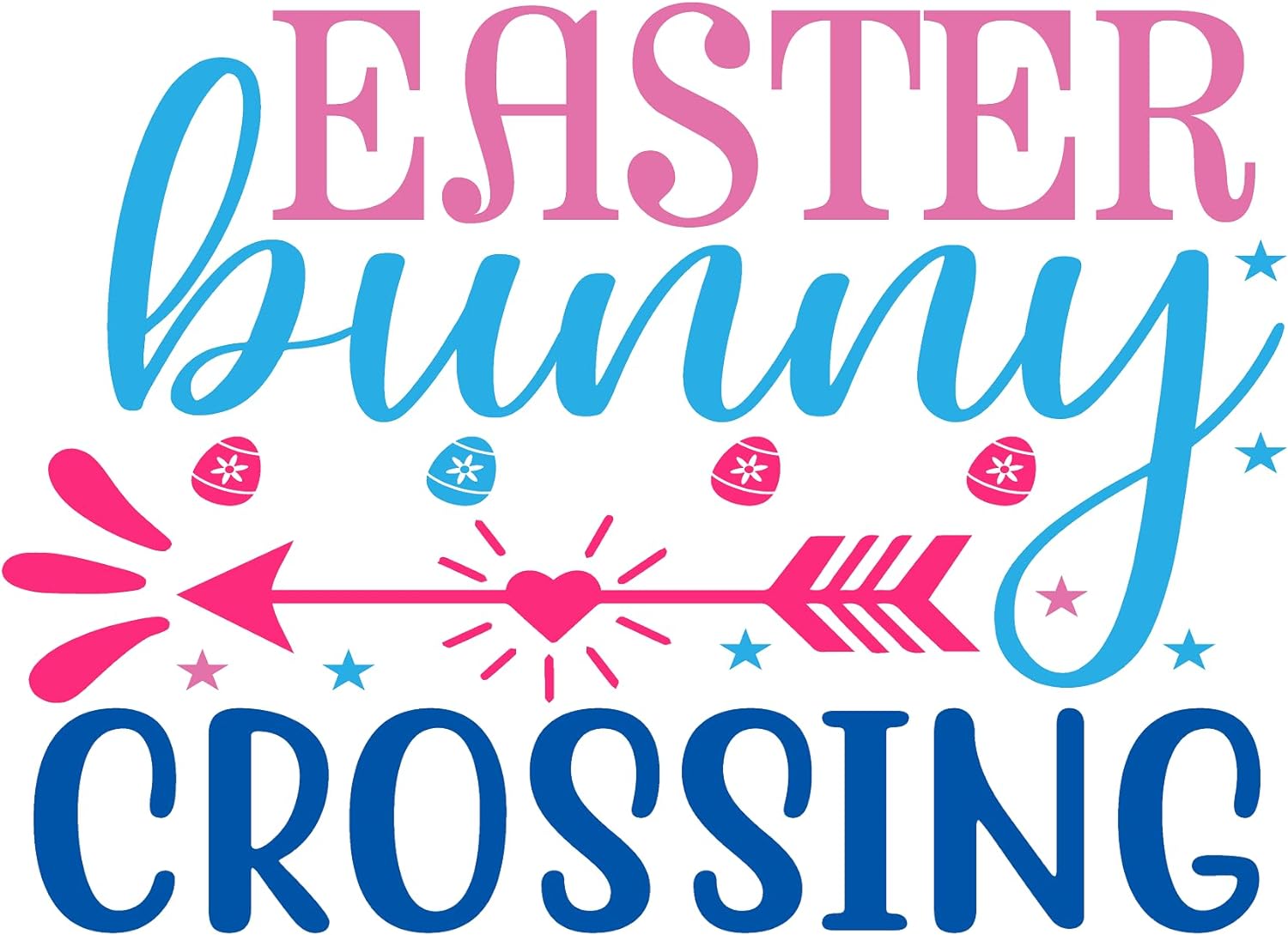 Inspirational Quote "Easter Bunny Crossing" Motivational Sticker Vinyl Decal Motivation Stickers- 5" Vinyl Sticker Waterproof