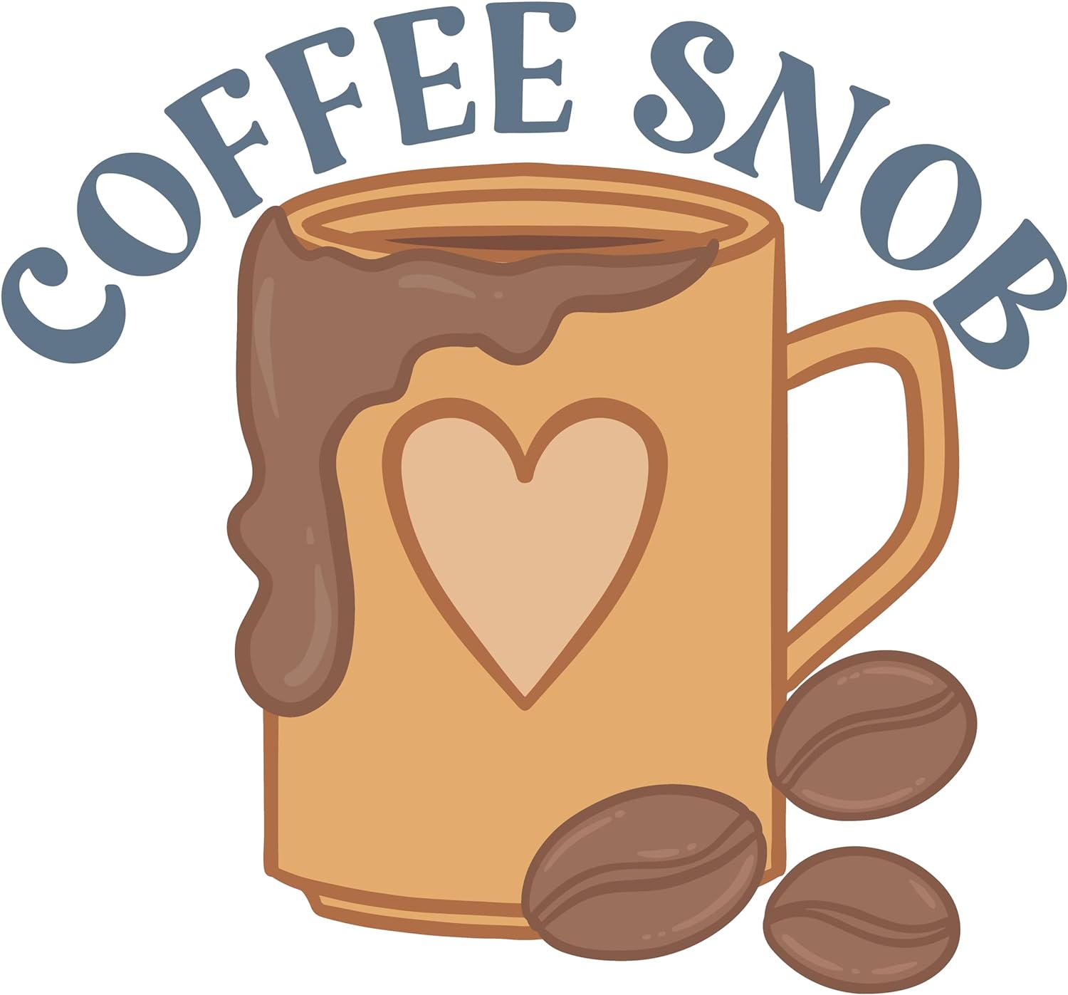 Inspirational Quote "Coffee Snob." Motivational Sticker Vinyl Decal Motivation Stickers- 5" Vinyl Sticker Waterproof