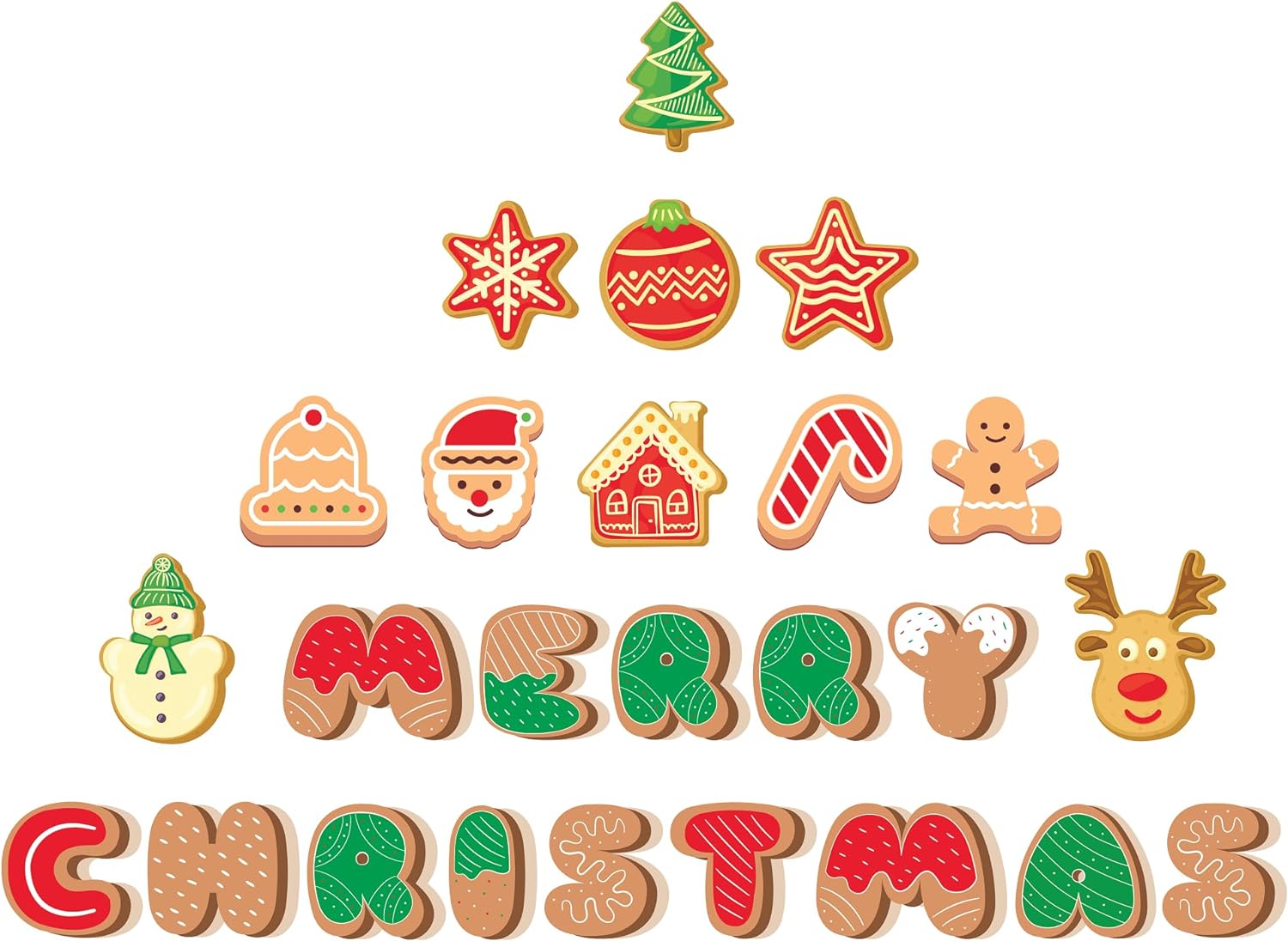 Inspirational Quote Merry Christmas in Beautiful Style Motivational Sticker Vinyl Decal Motivation Stickers- 5" Vinyl Sticker Waterproof