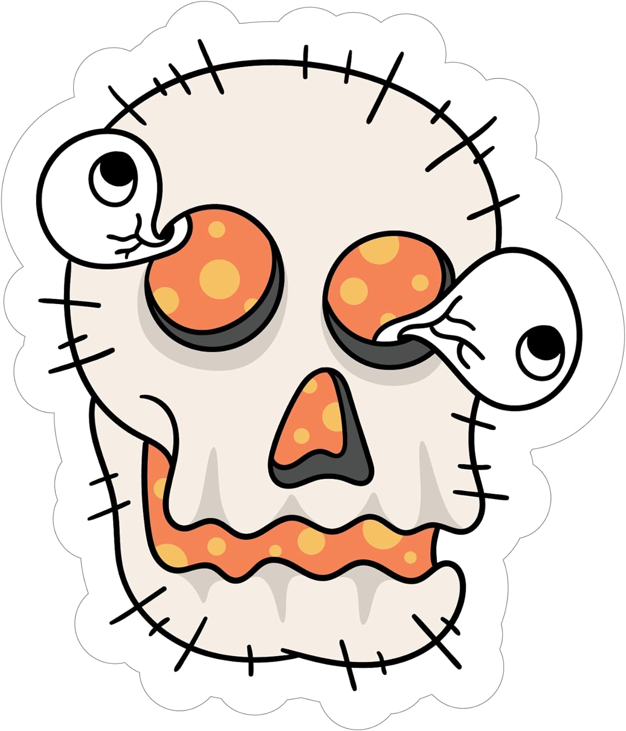 Inspirational Quote Scary Zombie Head Motivational Sticker Vinyl Decal Motivation Stickers- 5" Vinyl Sticker Waterproof