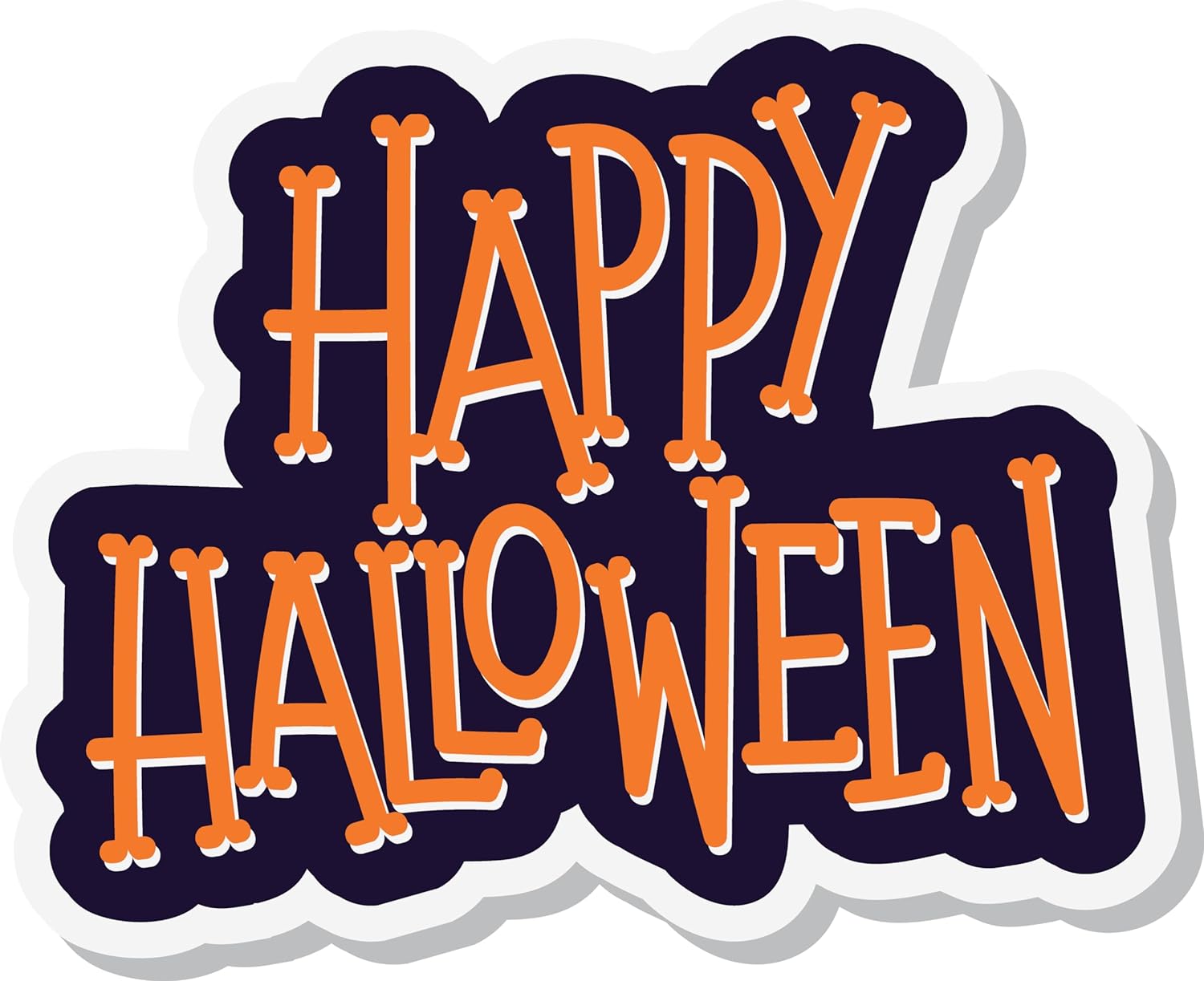 Inspirational Quote Happy Halloween Motivational Sticker Vinyl Decal Motivation Stickers- 5" Vinyl Sticker Waterproof