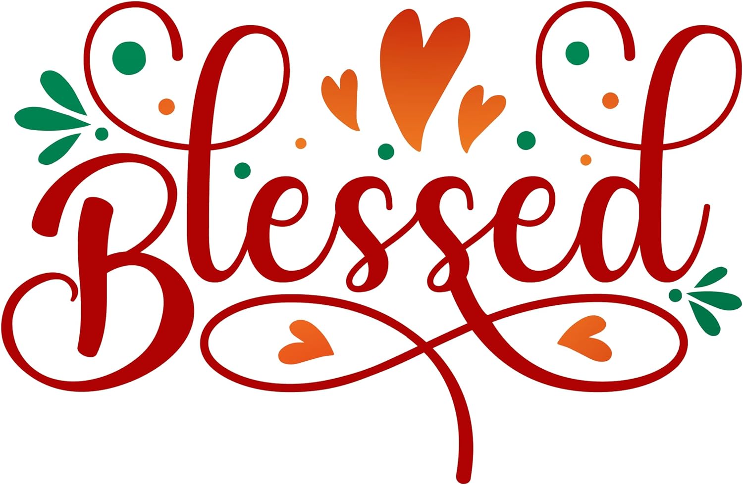 Inspirational Quote Blessed Motivational Sticker Vinyl Decal Motivation Stickers- 5" Vinyl Sticker Waterproof