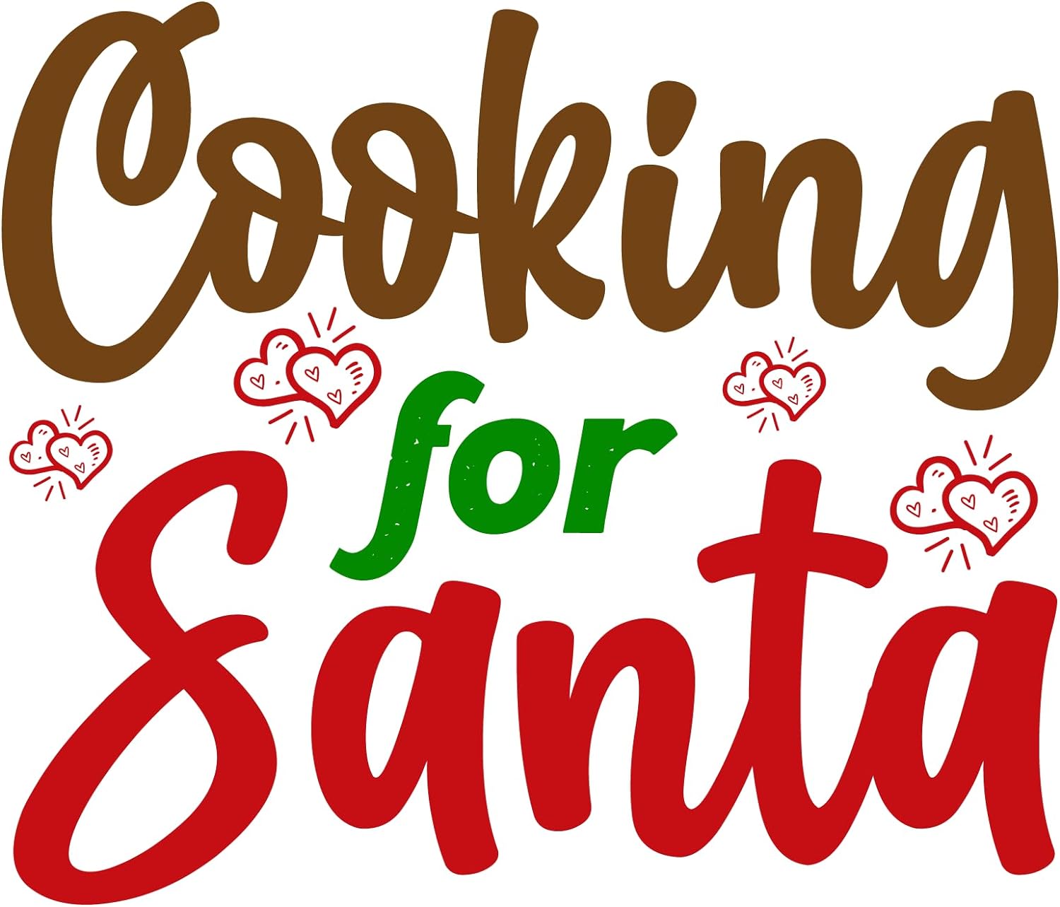 Inspirational Quote "Cooking For Santa" Motivational Sticker Vinyl Decal Motivation Stickers- 5" Vinyl Sticker Waterproof