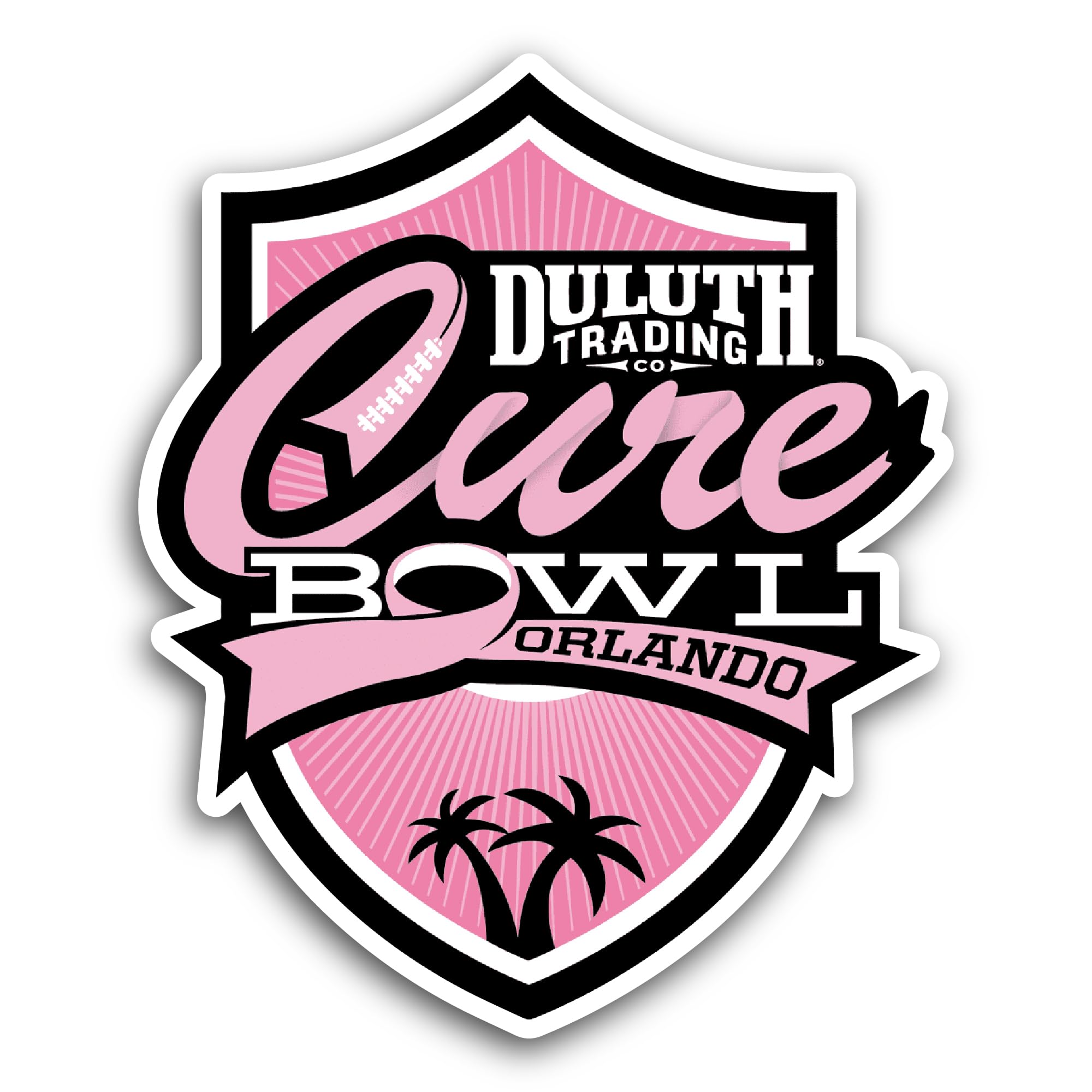 2 (Pieces) 3" and 5" Duluth Tr@ding Cure Bowl Decal Sticker, Waterproof Vinyl Decals for Many Purpos