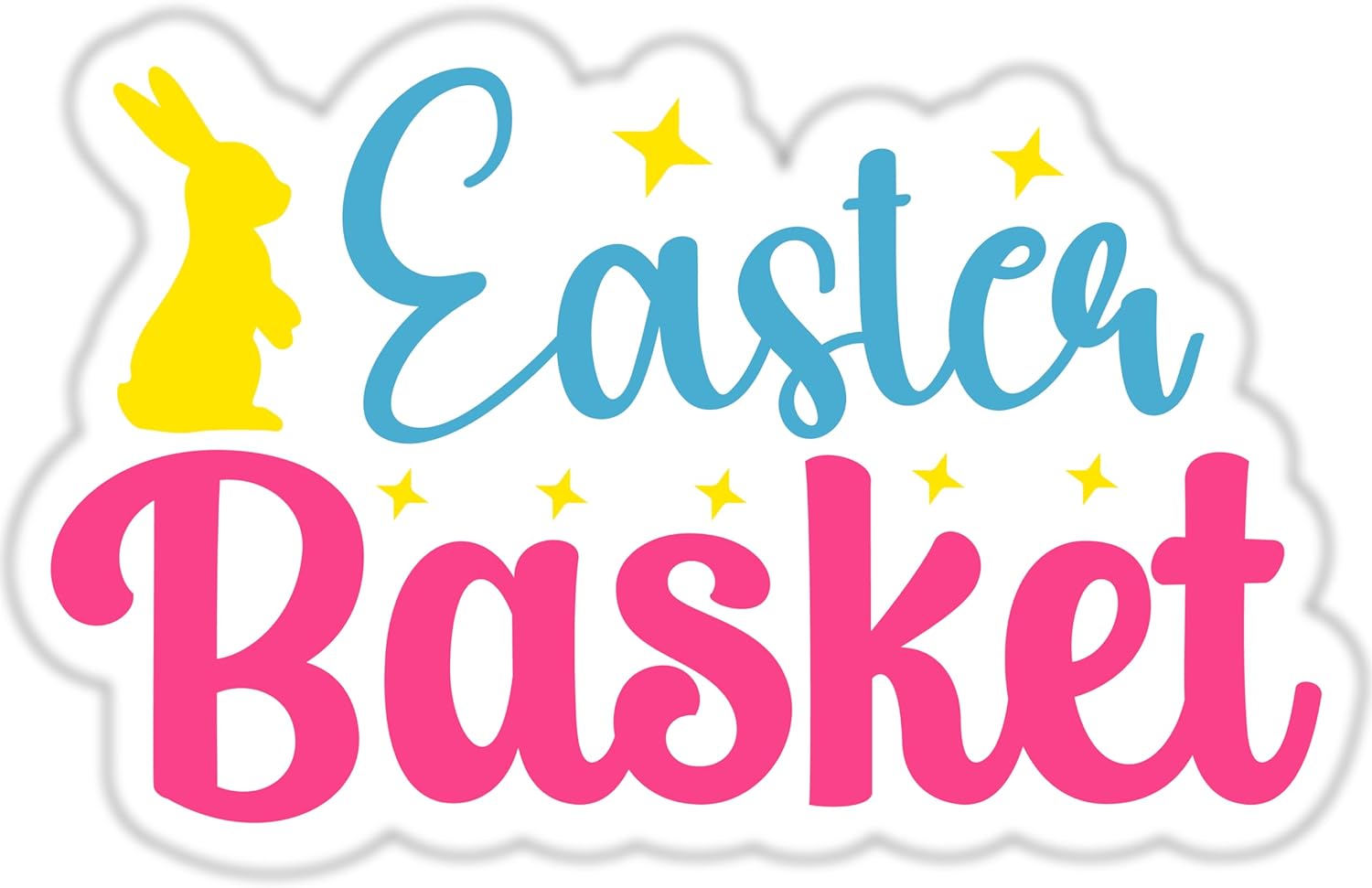 Inspirational Quote "Easter Basket" Motivational Sticker Vinyl Decal Motivation Stickers- 5" Vinyl Sticker Waterproof