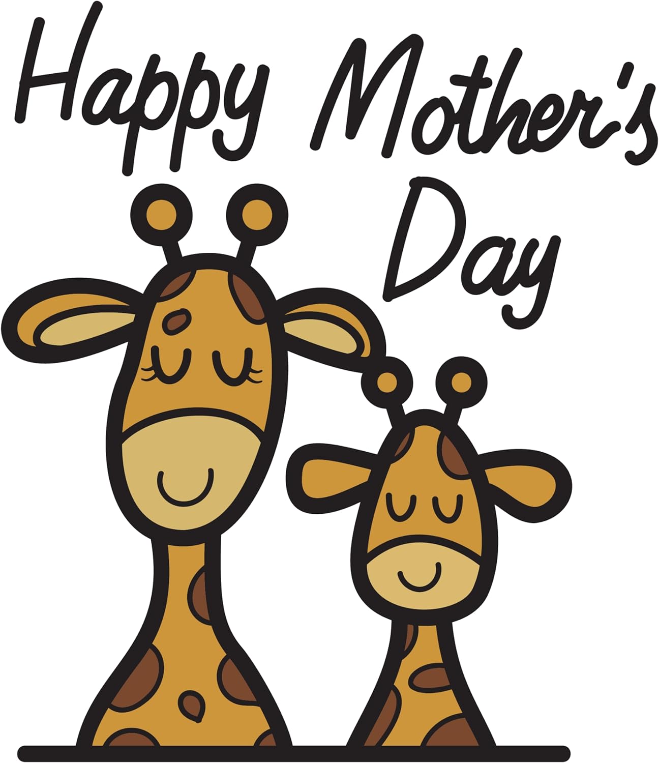 Inspirational Quote "Happy Mothers Day," Motivational Sticker Vinyl Decal Motivation Stickers- 5" Vinyl Sticker Waterproof