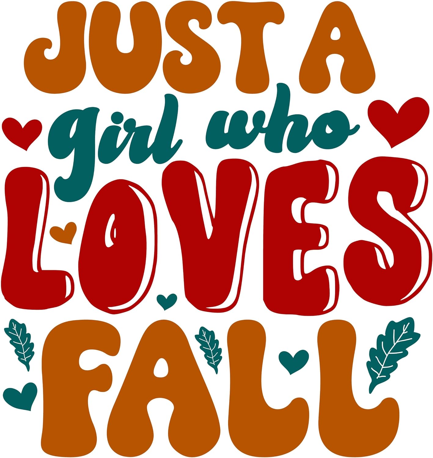 Inspirational Quote Just A Gill Who Loves Fall Pretty Gift Motivational Sticker Vinyl Decal Motivation Stickers- 5" Vinyl Sticker Waterproof