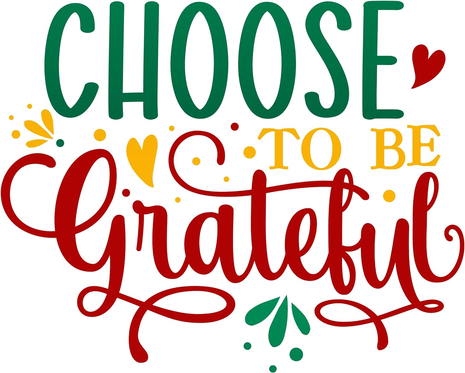 Inspirational Quote Choose To Be Grateful Motivational Sticker Vinyl Decal Motivation Stickers- 5" Vinyl Sticker Waterproof