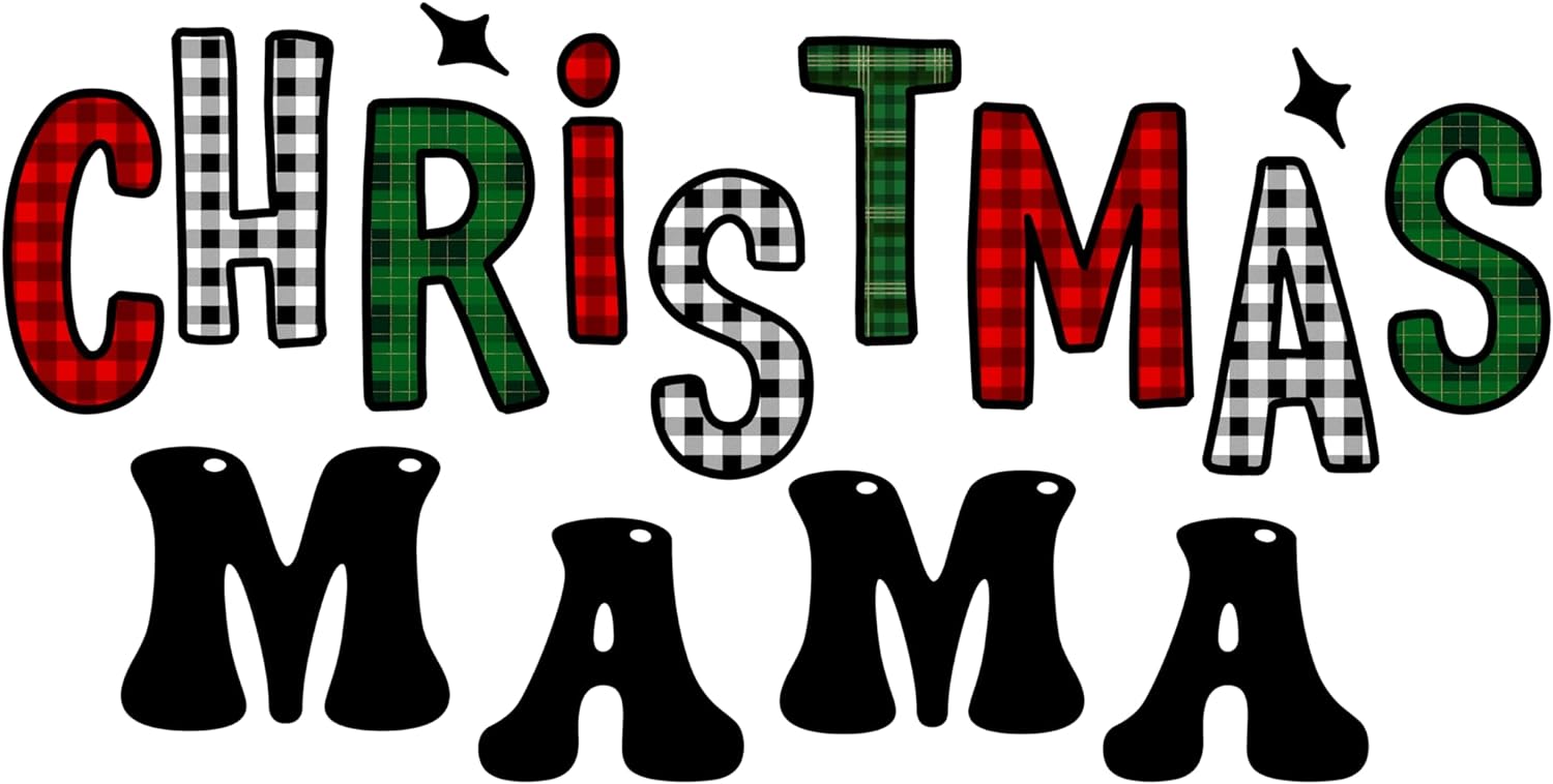 Inspirational Quote Christmas Mama in Multicolor Motivational Sticker Vinyl Decal Motivation Stickers- 5" Vinyl Sticker Waterproof