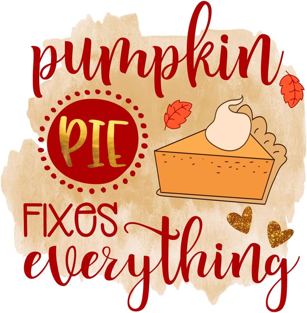Inspirational Quote Pumpkin Fixes Everything Motivational Sticker Vinyl Decal Motivation Stickers- 5" Vinyl Sticker Waterproof