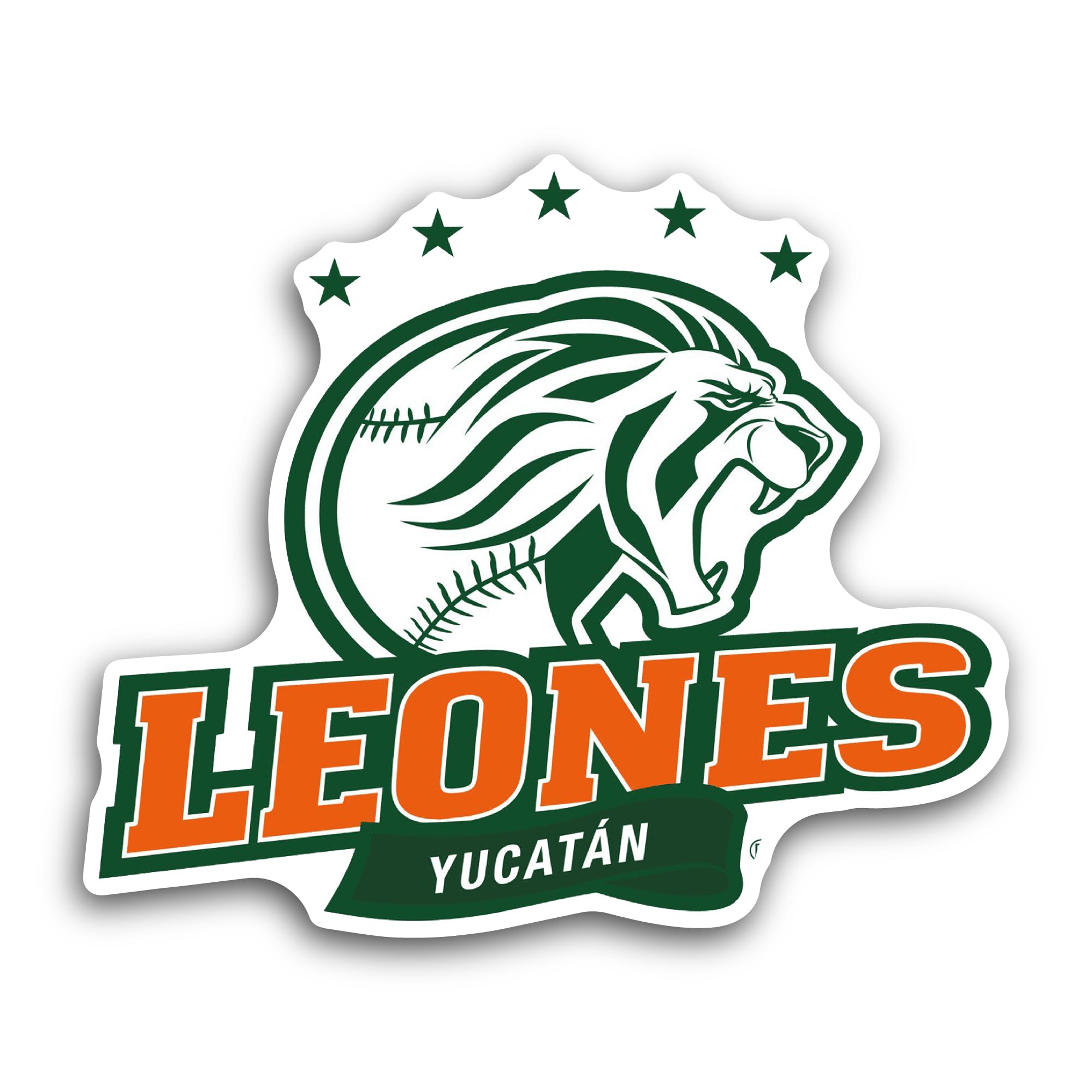 2 (Pieces) 3" and 5" Le0nes Logo Sticker, Waterproof Vinyl Decals for Many Purpose Like Cars, Trucks