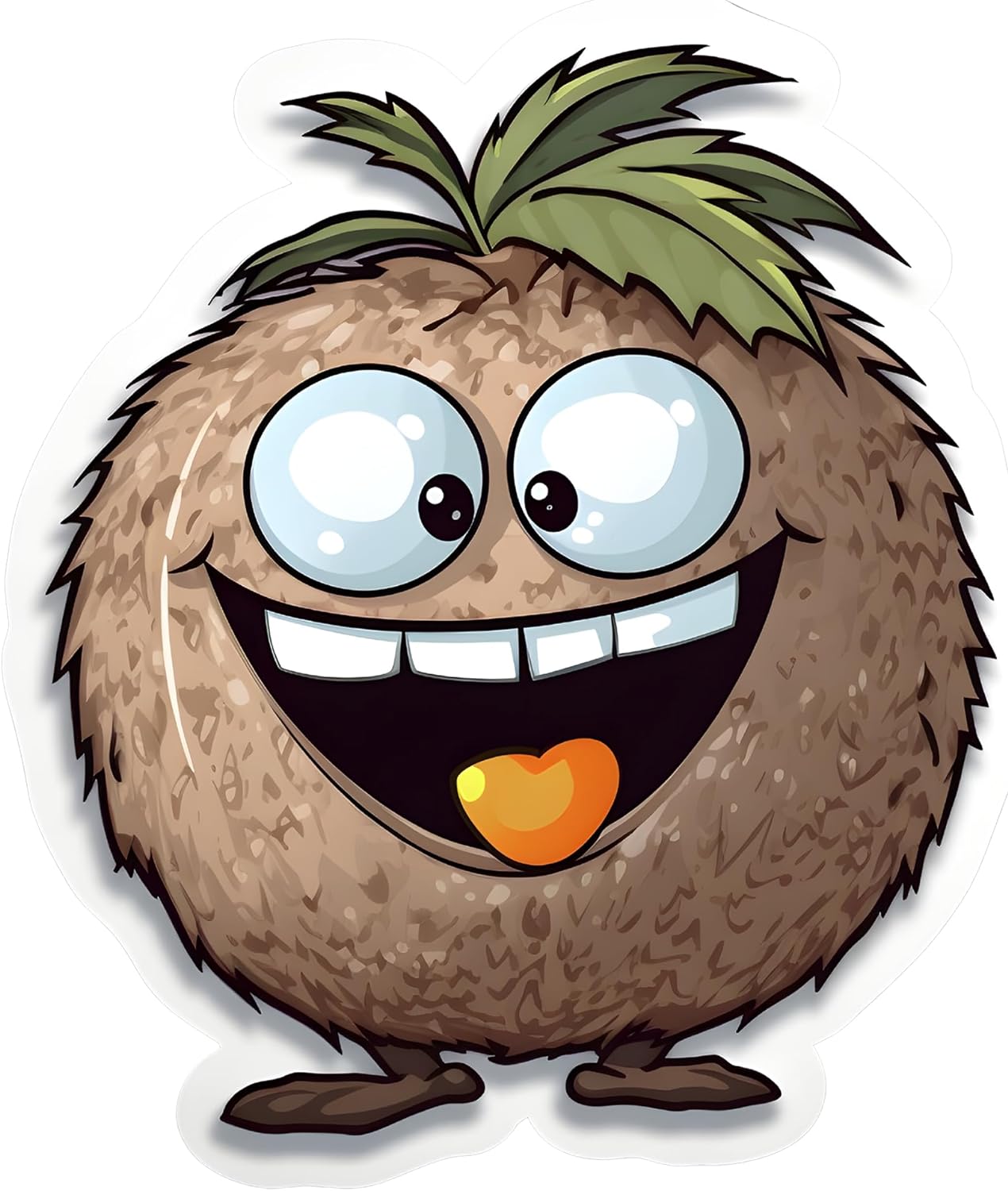 Inspirational Quote Funny Coconut Motivational Sticker Vinyl Decal Motivation Stickers- 5" Vinyl Sticker Waterproof