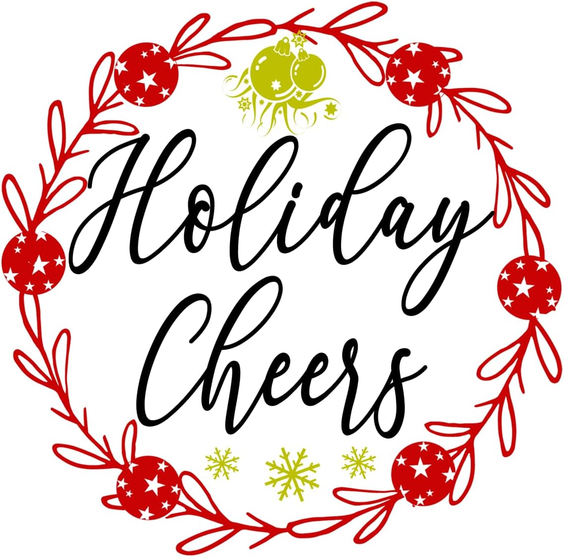 Inspirational Quote Holiday Cheers Motivational Sticker Vinyl Decal Motivation Stickers- 5" Vinyl Sticker Waterproof