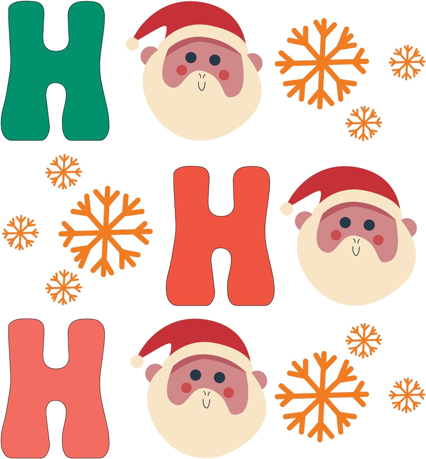 Inspirational Quote Ho Ho Santa Head Style Motivational Sticker Vinyl Decal Motivation Stickers- 5" Vinyl Sticker Waterproof