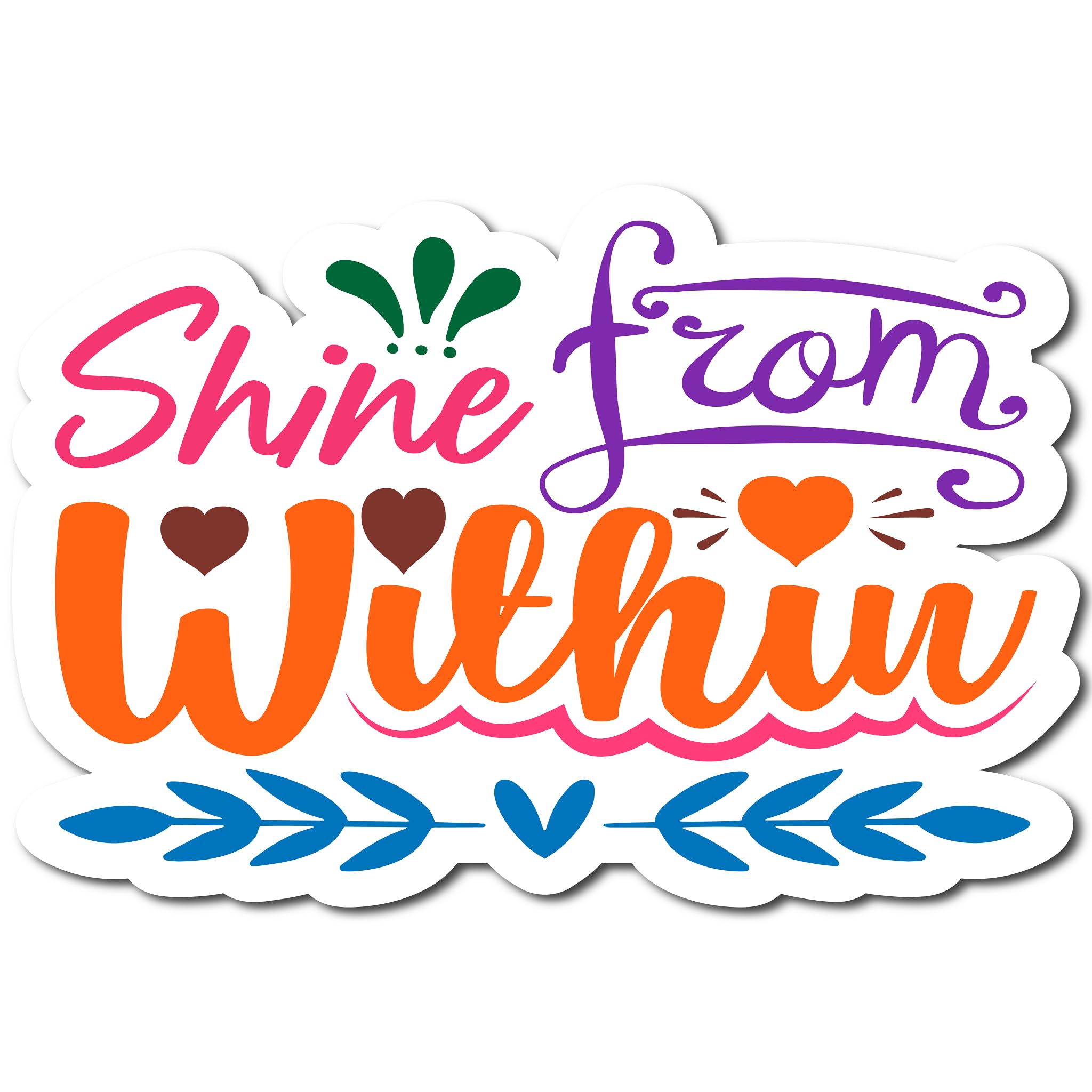 2 (Pieces) 3" and 5" Stickers n Decals - It's Christmas Y'all - Motivational Sticker Vinyl Decal Sti