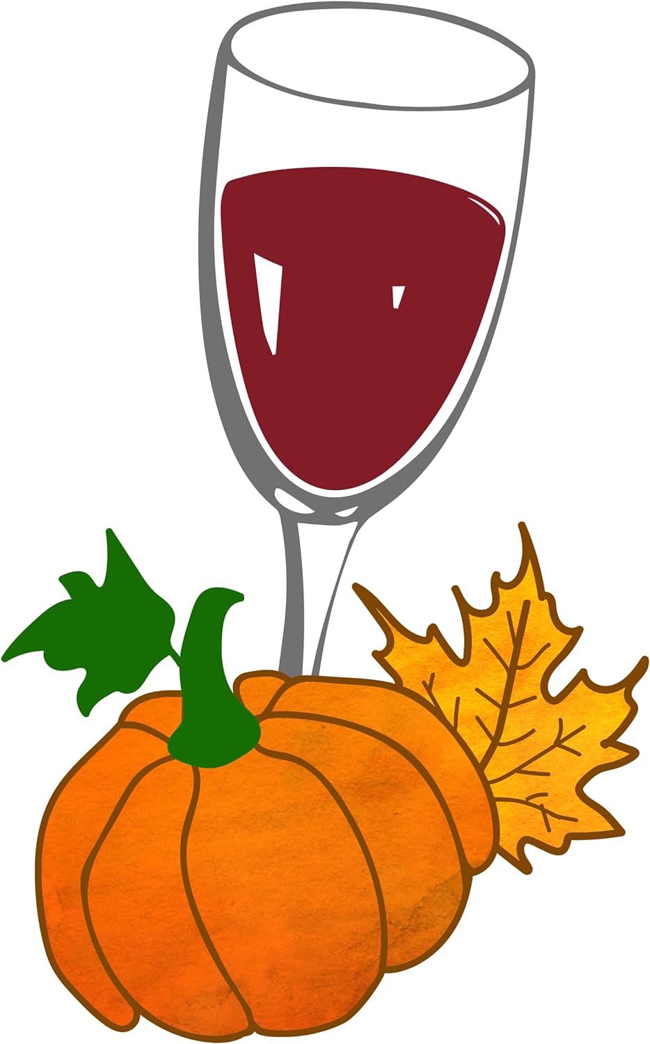 Inspirational Quote Wine Pumpkin Flower Motivational Sticker Vinyl Decal Motivation Stickers- 5" Vinyl Sticker Waterproof